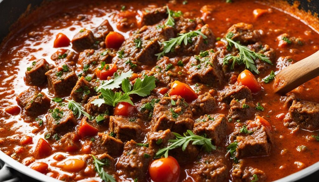 Flavorful Meat Sauce with Mediterranean Spices