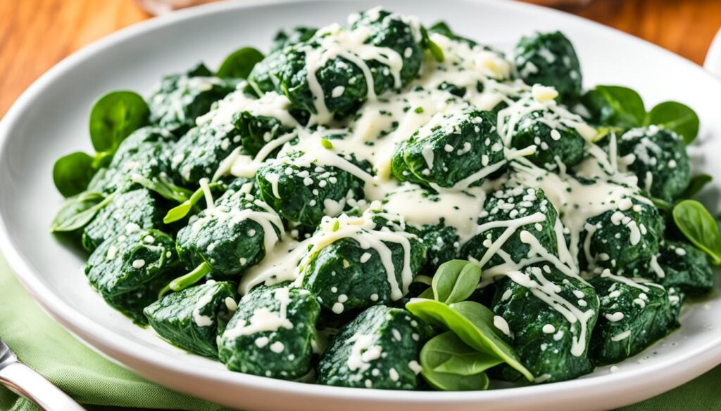 creamed spinach