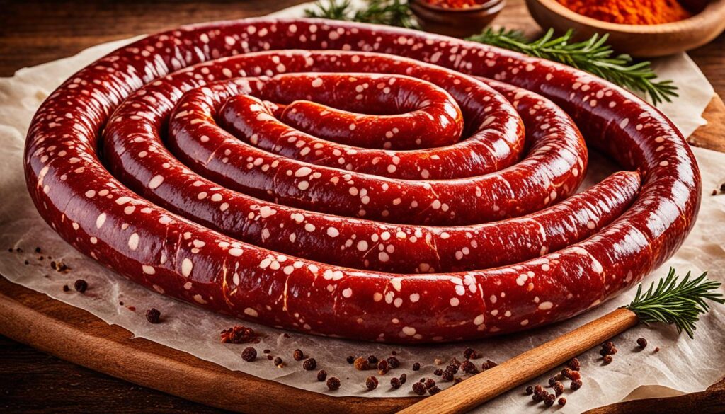cured sausage