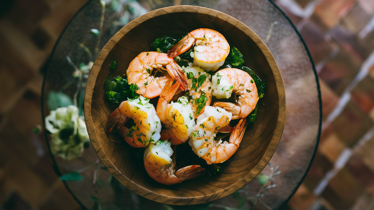 Lemon garlic shrimp