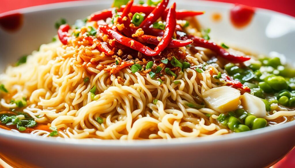 spicy chili oil ramen topping