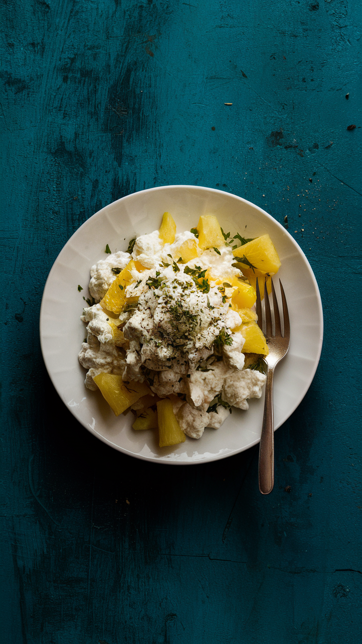 Cottage Cheese and pineapple