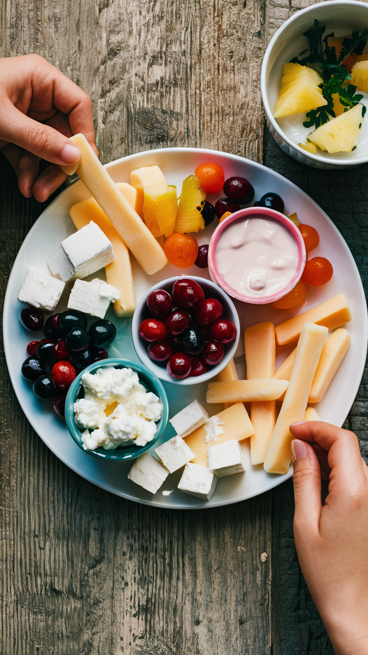 Dairy delight snack plate