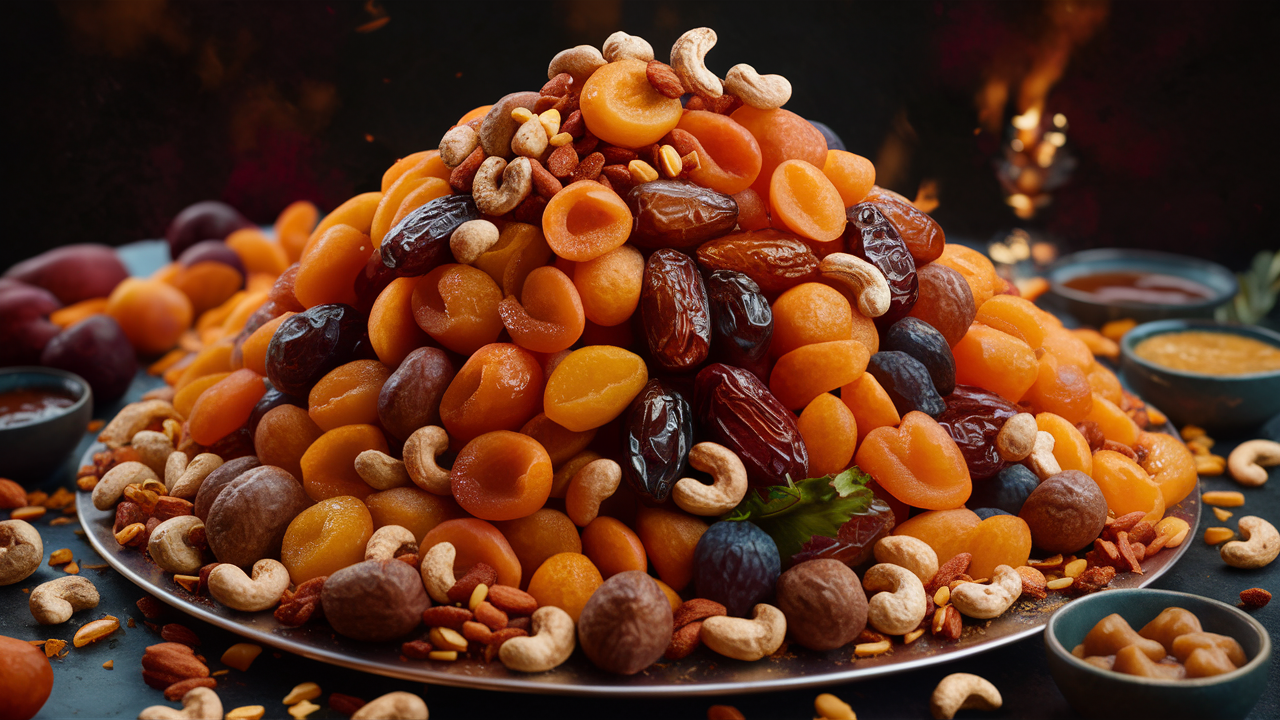 Fruit and nut platter