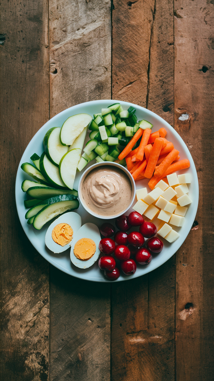 Healthy snack plate