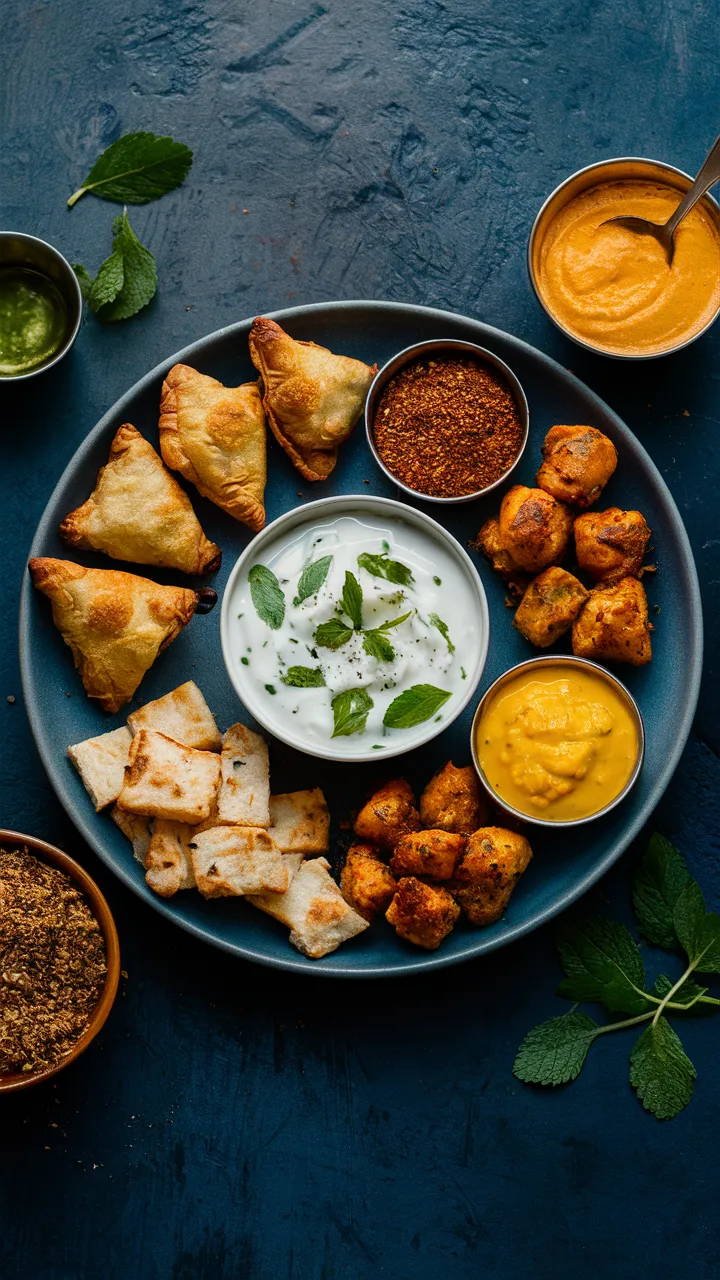 Indian snack platter