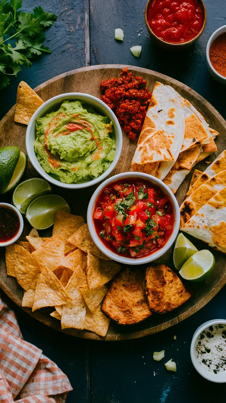 Mexican snack platter