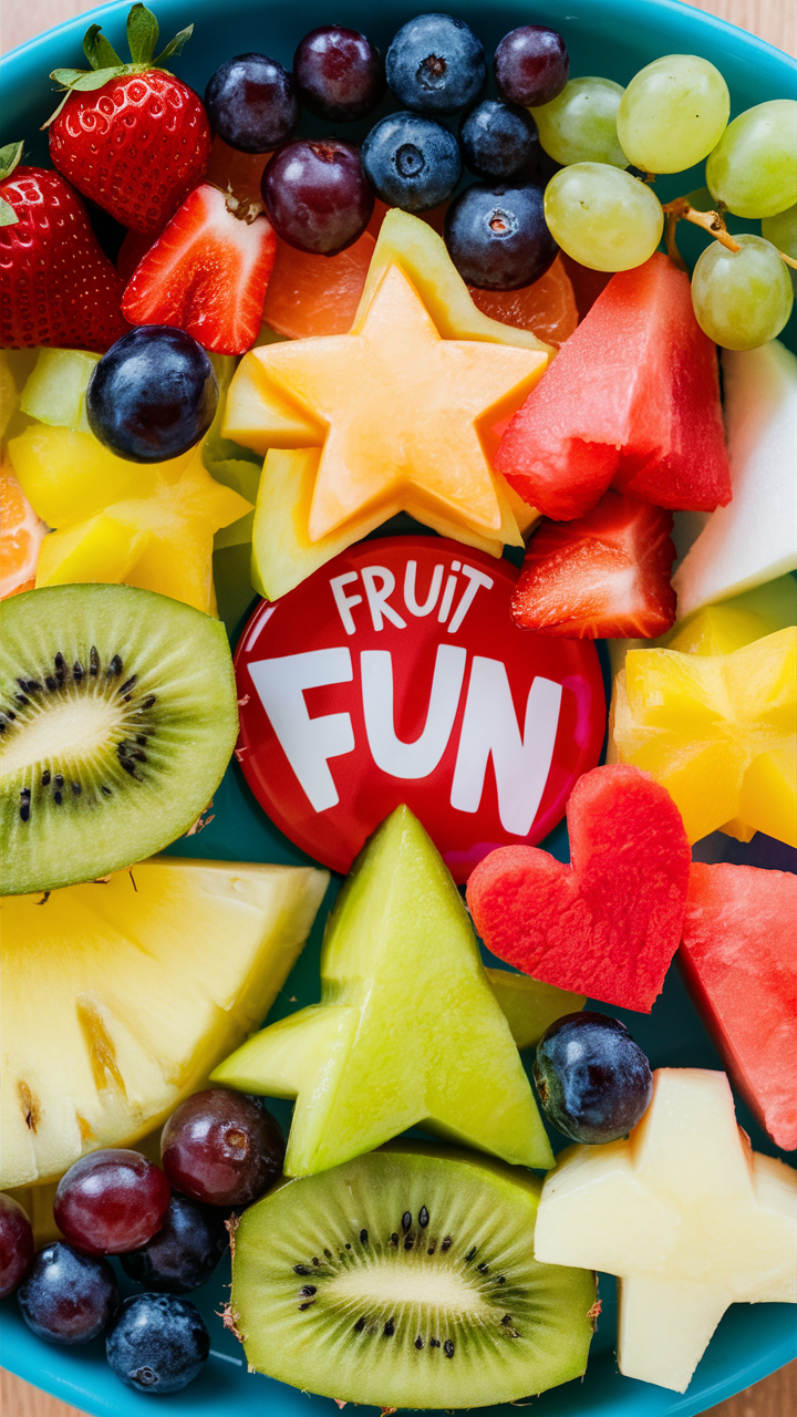 Fruit fun plate for kids