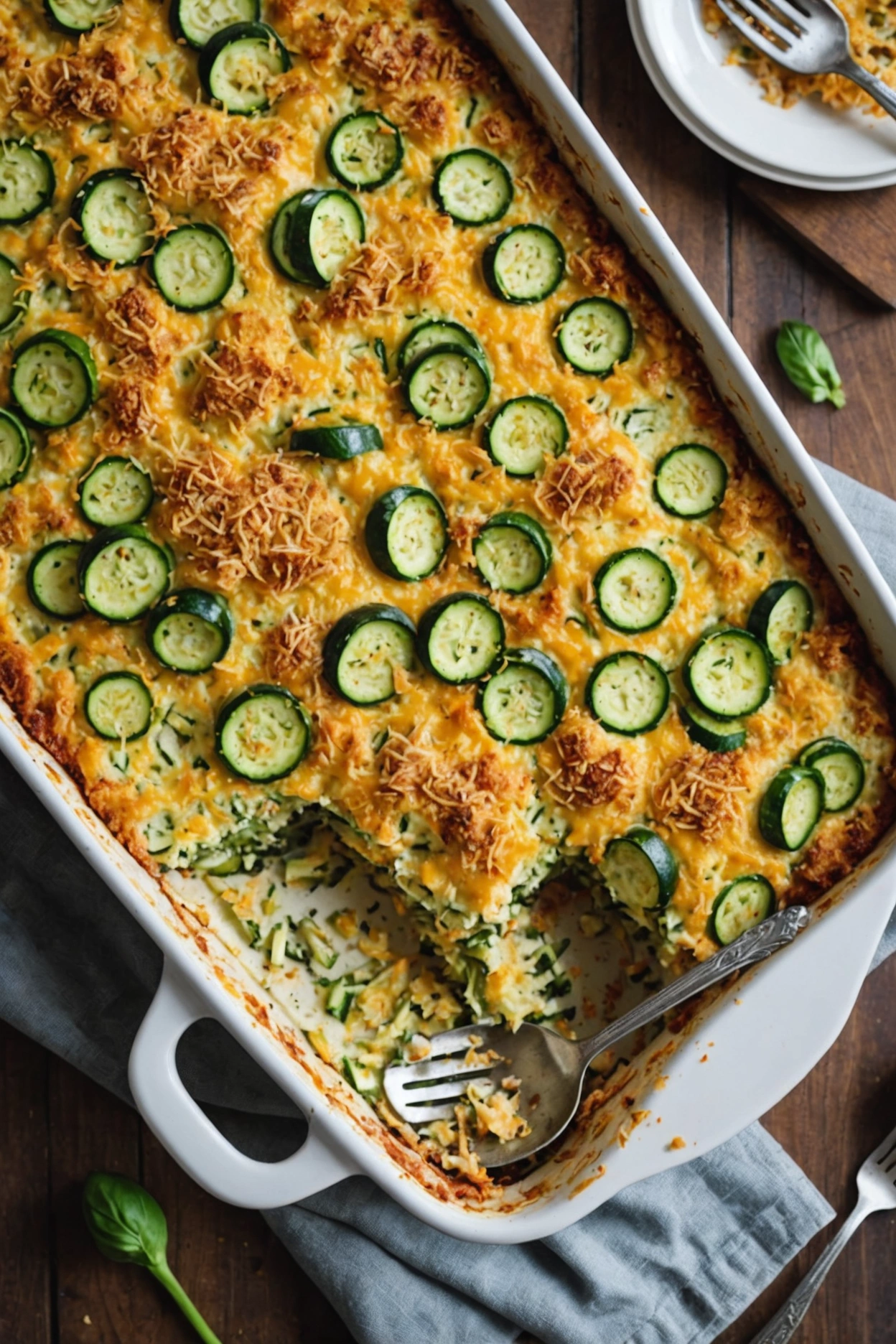 1. Cheesy Zucchini Casserole