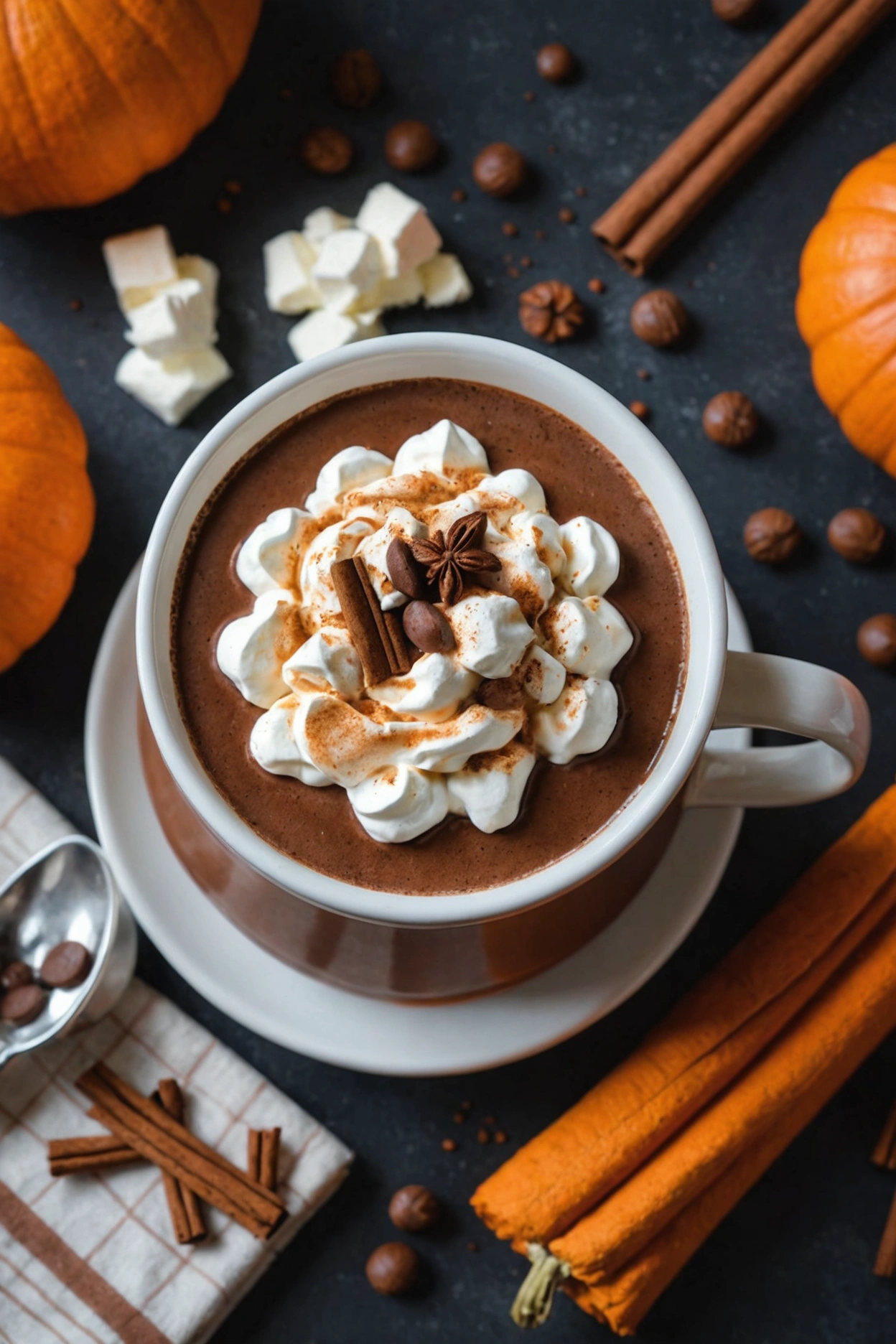 1. Pumpkin Spice Fall Hot Chocolate