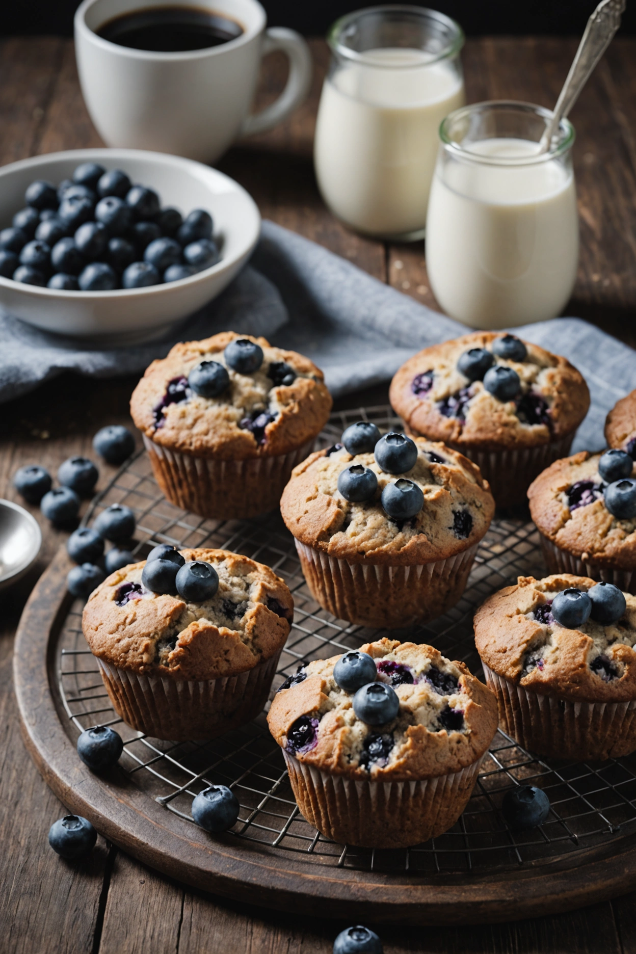 10. Buckwheat and Blueberry Muffins