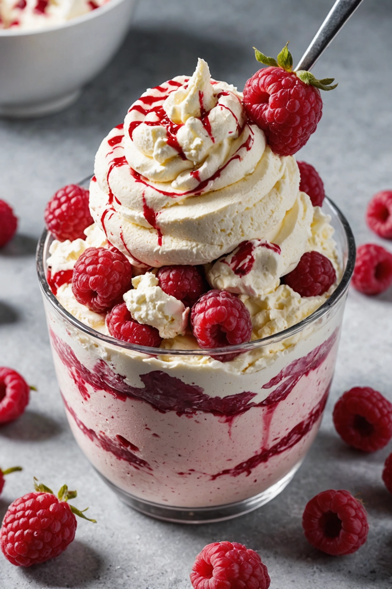 11. Raspberry Cheesecake Ninja Creami Protein Ice Cream