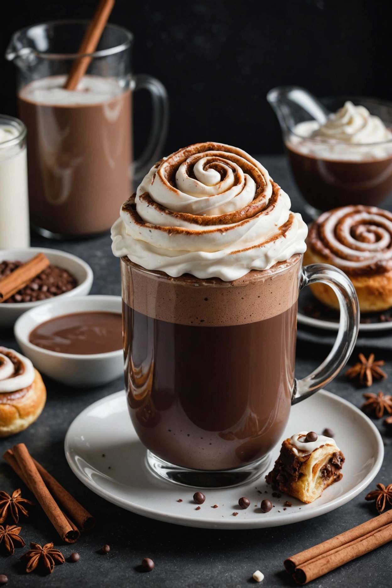 12. Cinnamon Roll Fall Hot Chocolate