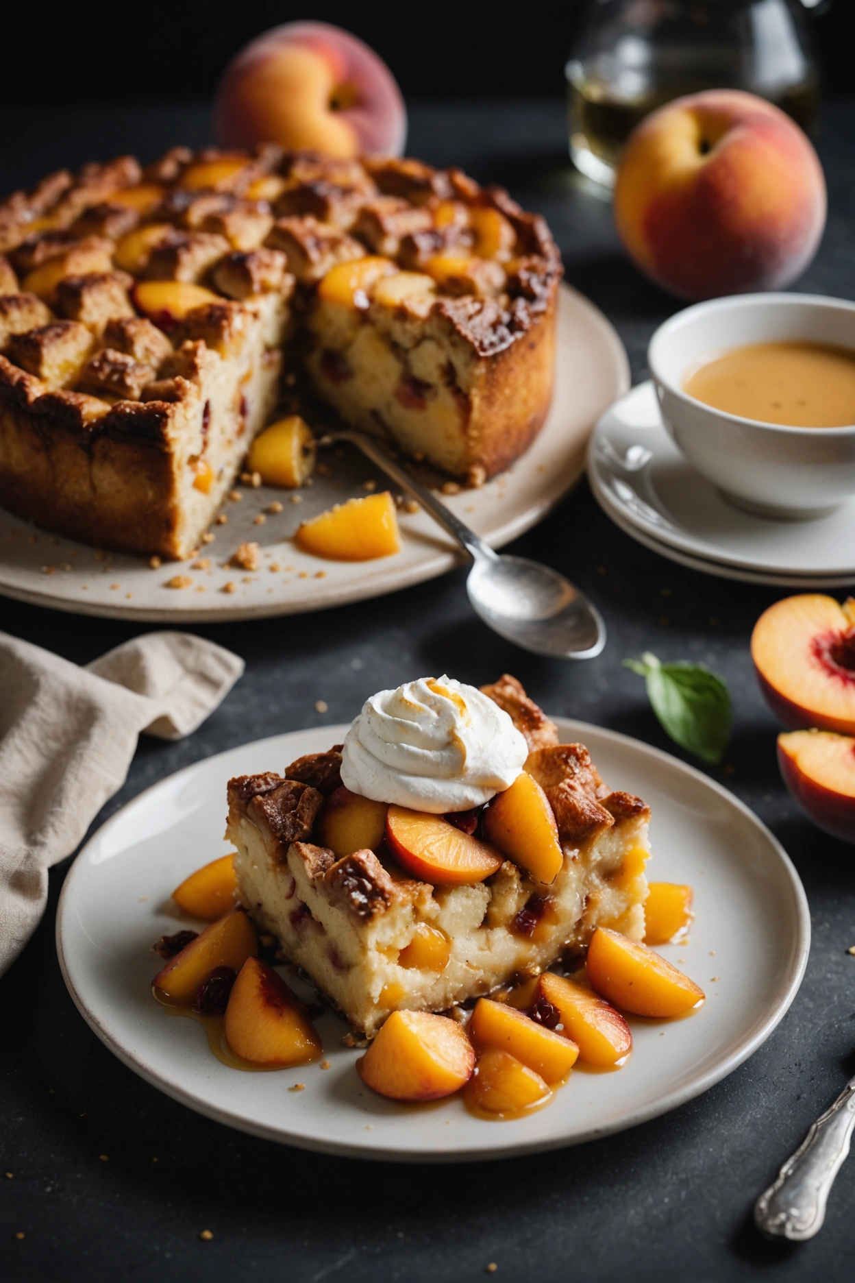 12. Peach Bread Pudding