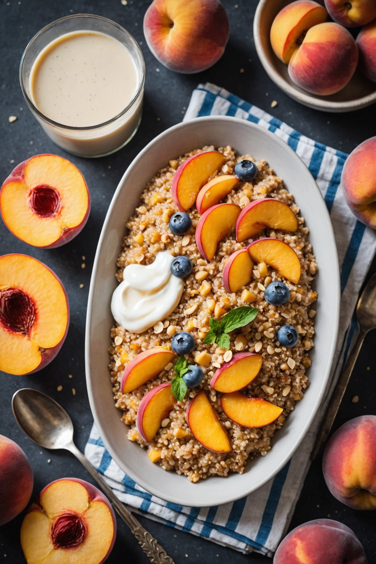 12. Peach Breakfast Quinoa