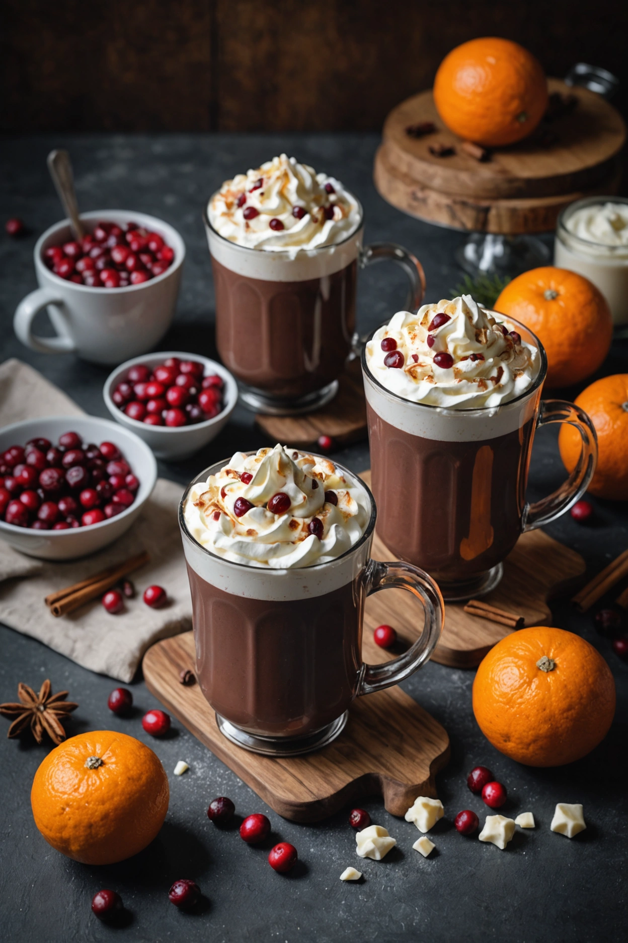 13. Cranberry Orange Fall Hot Chocolate