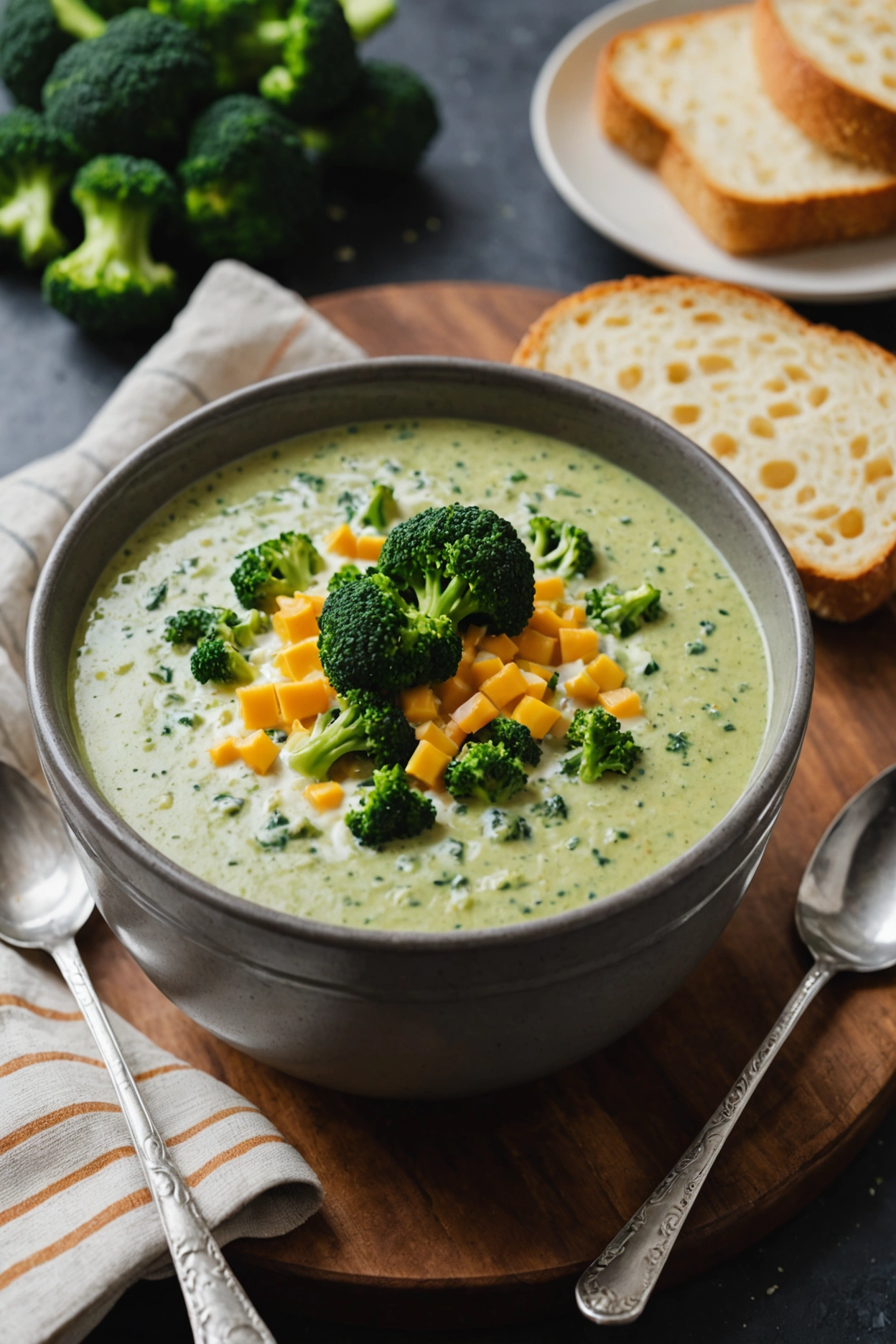 13. Creamy Broccoli Cheddar Fall Soup