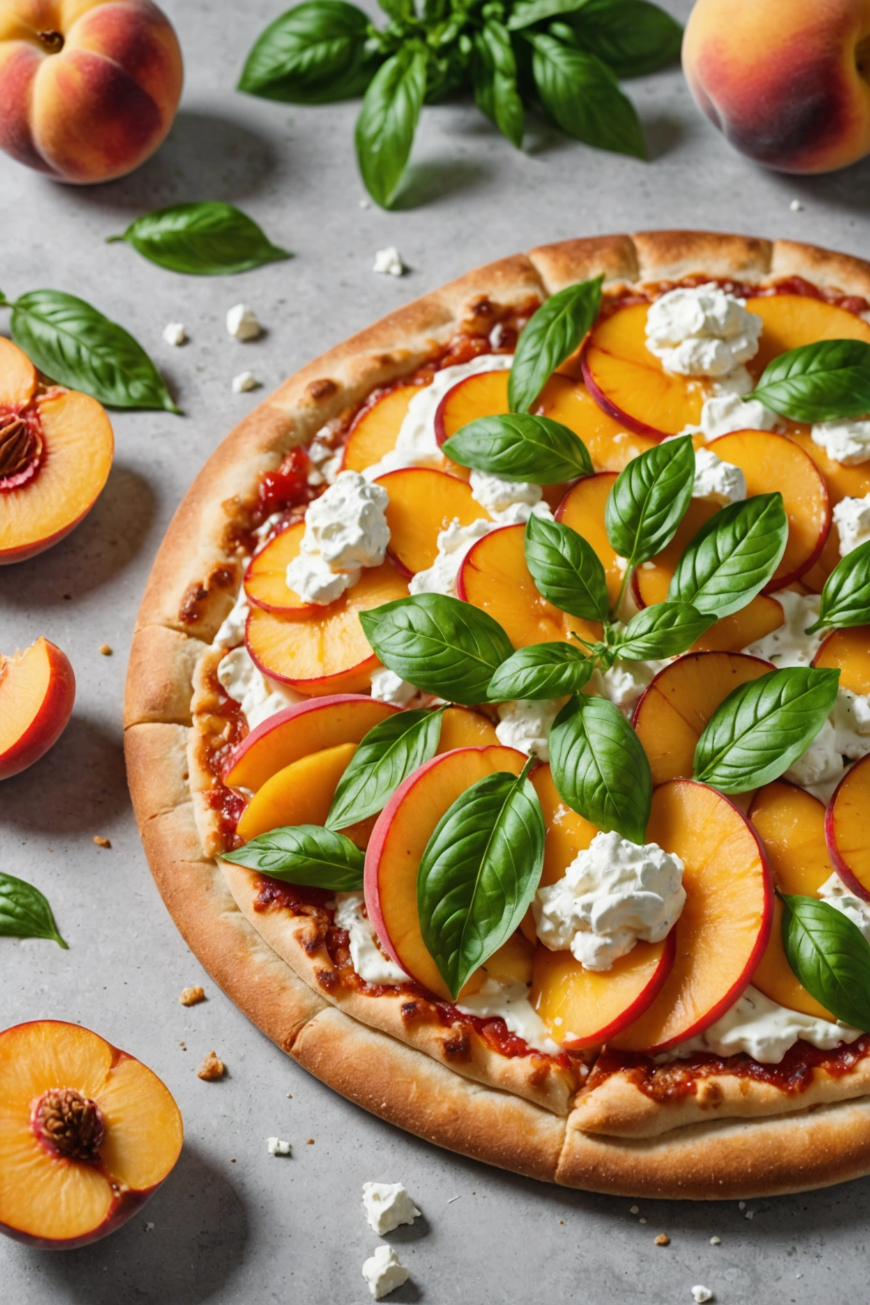 14. Peach Breakfast Pizza