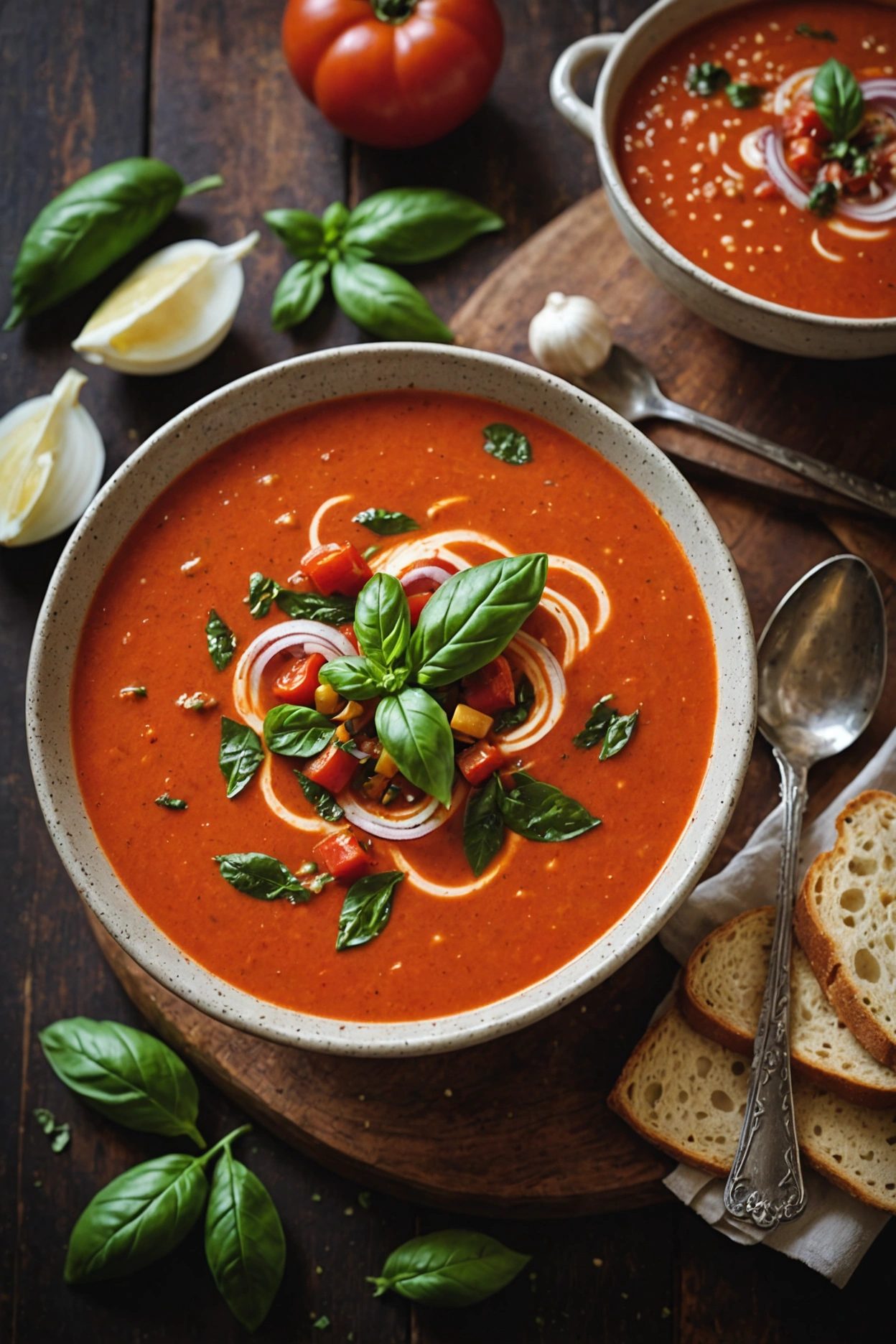 14. Rustic Tomato Basil Fall Soup