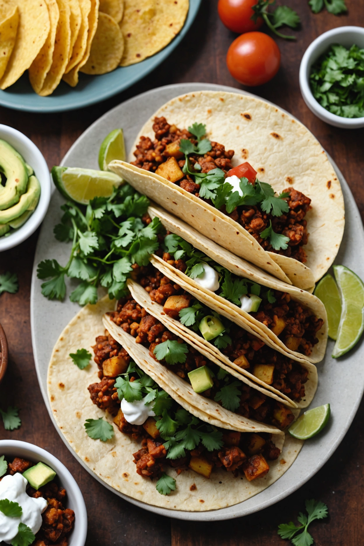 14. Vegan Chorizo and Potato Tacos