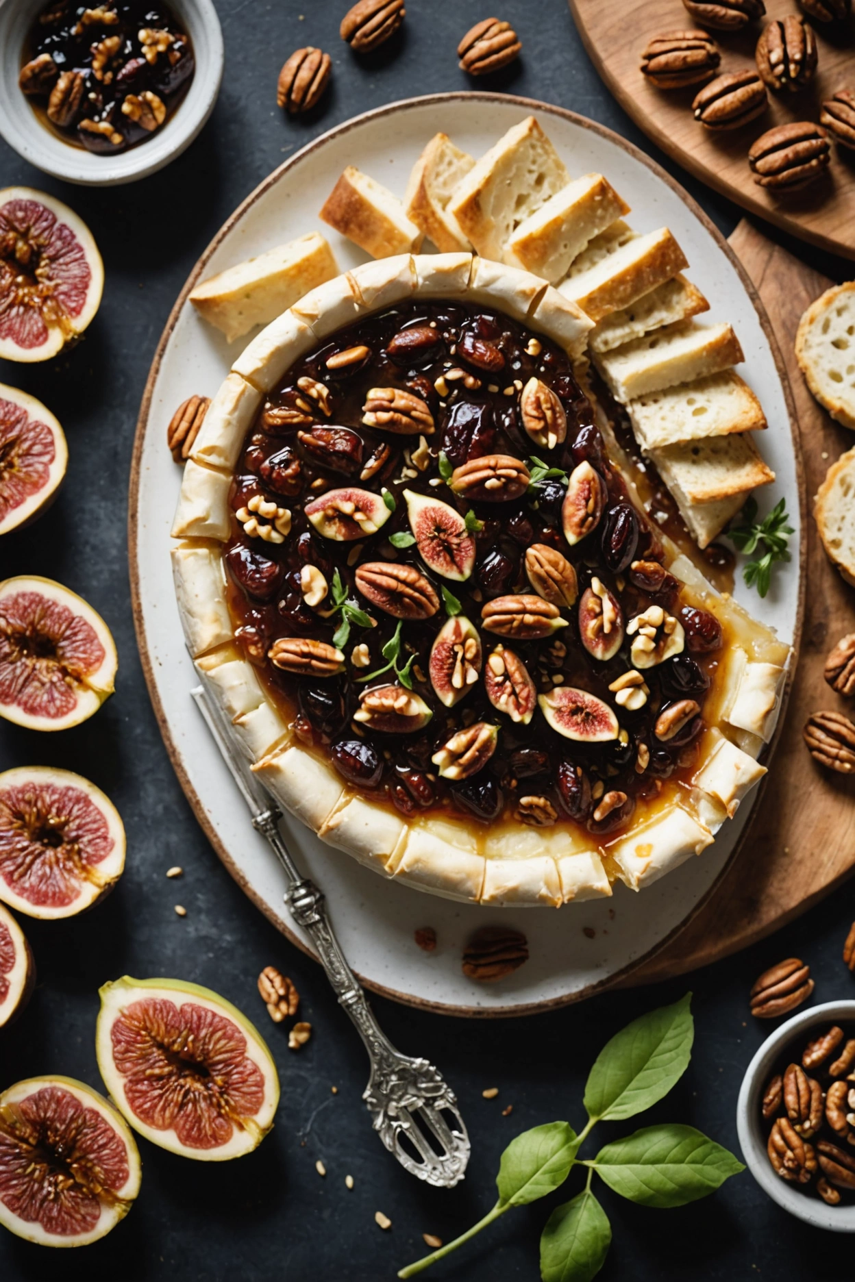 15. Baked Brie with Fig Jam