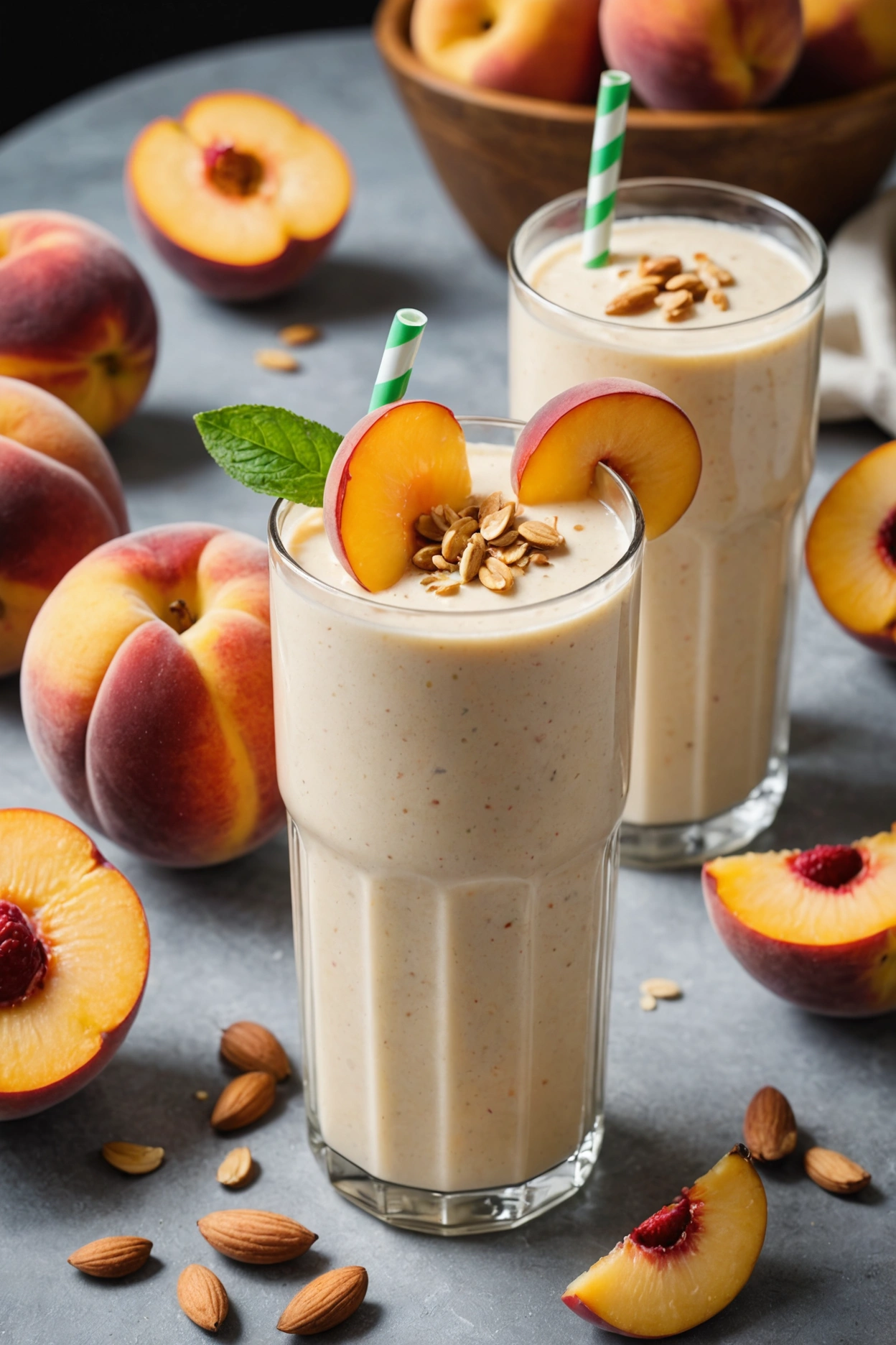 15. Creamy Peach Smoothie