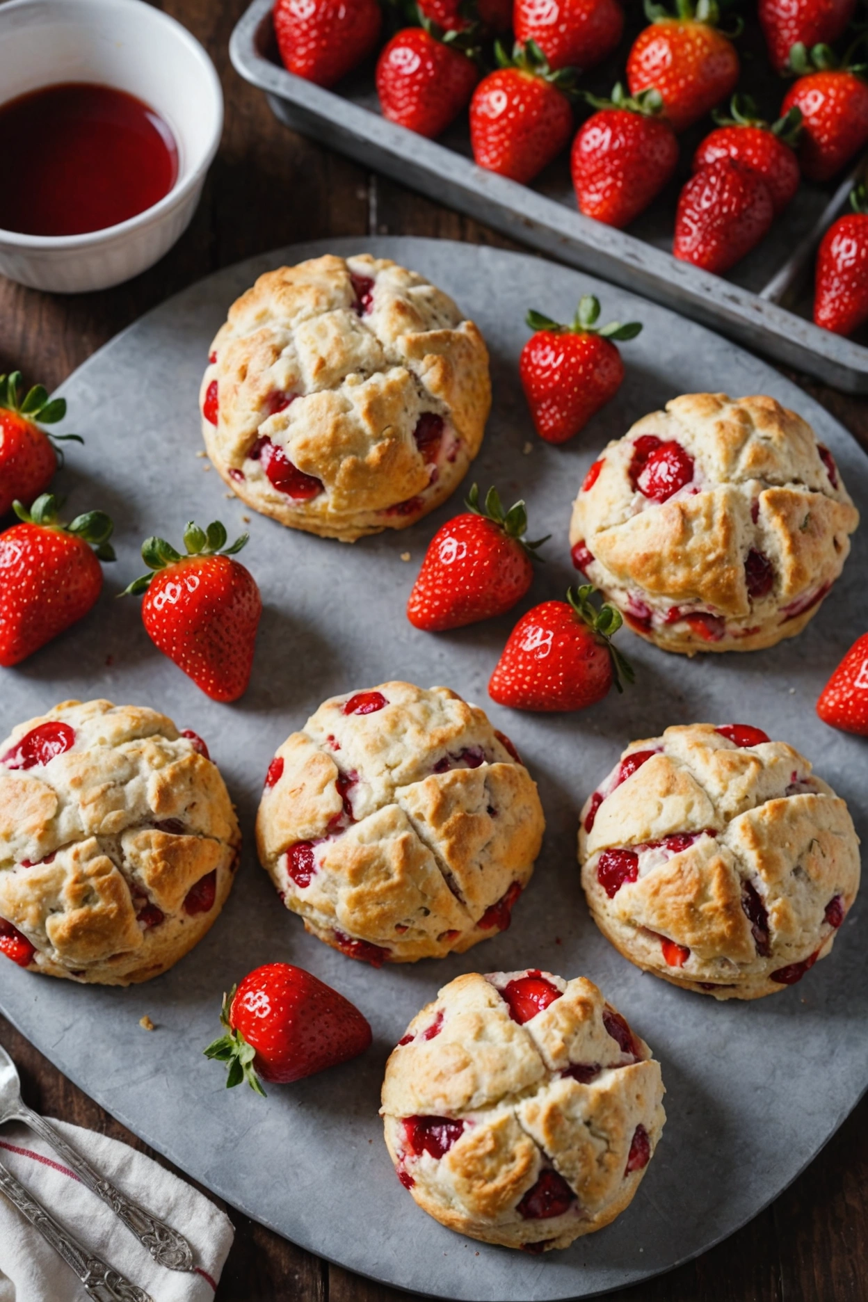 15. Strawberry Scones