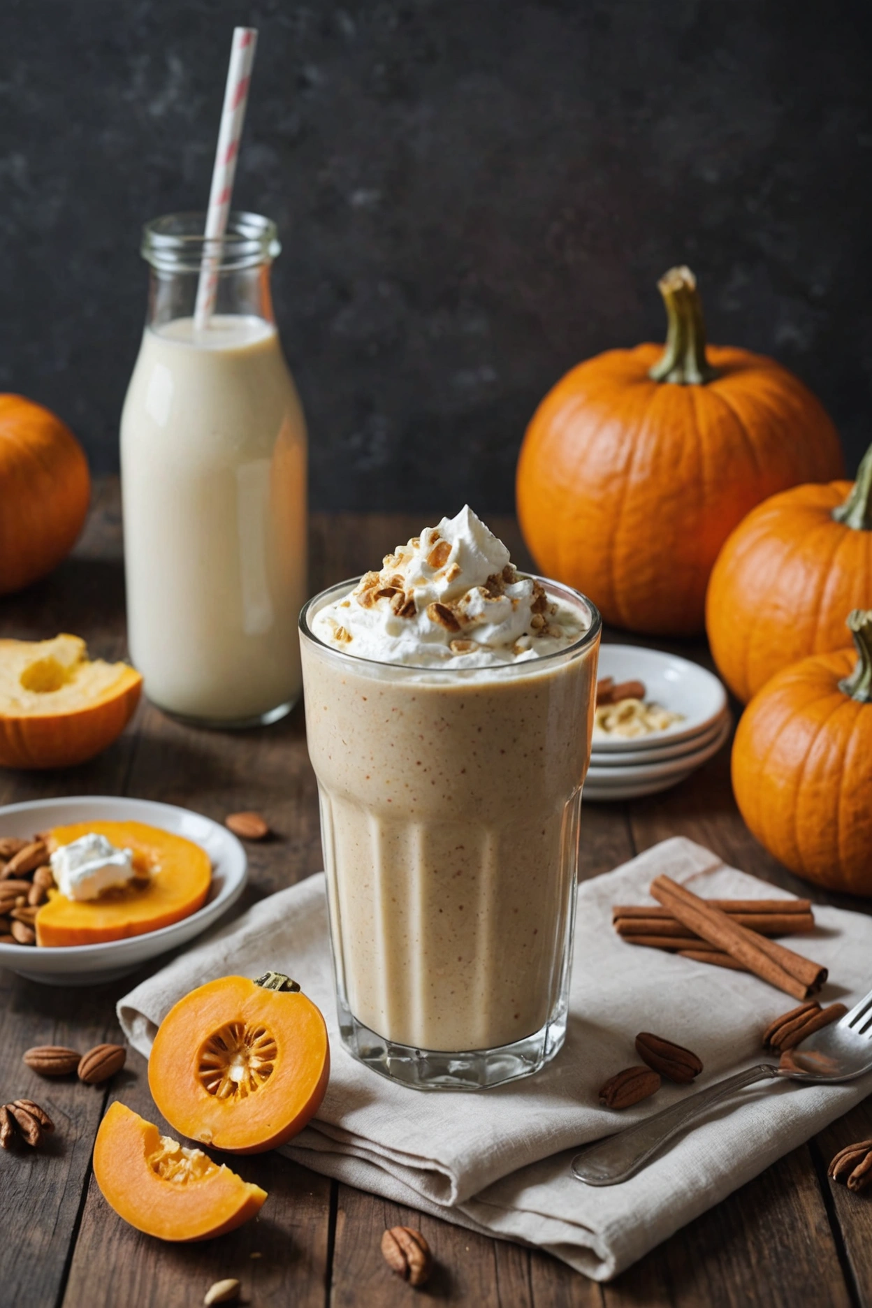 16. Pumpkin Spice Cottage Cheese Smoothie