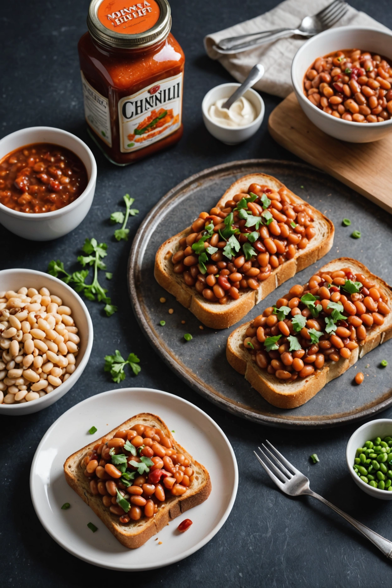 16. Sweet Chili Beans on Toast