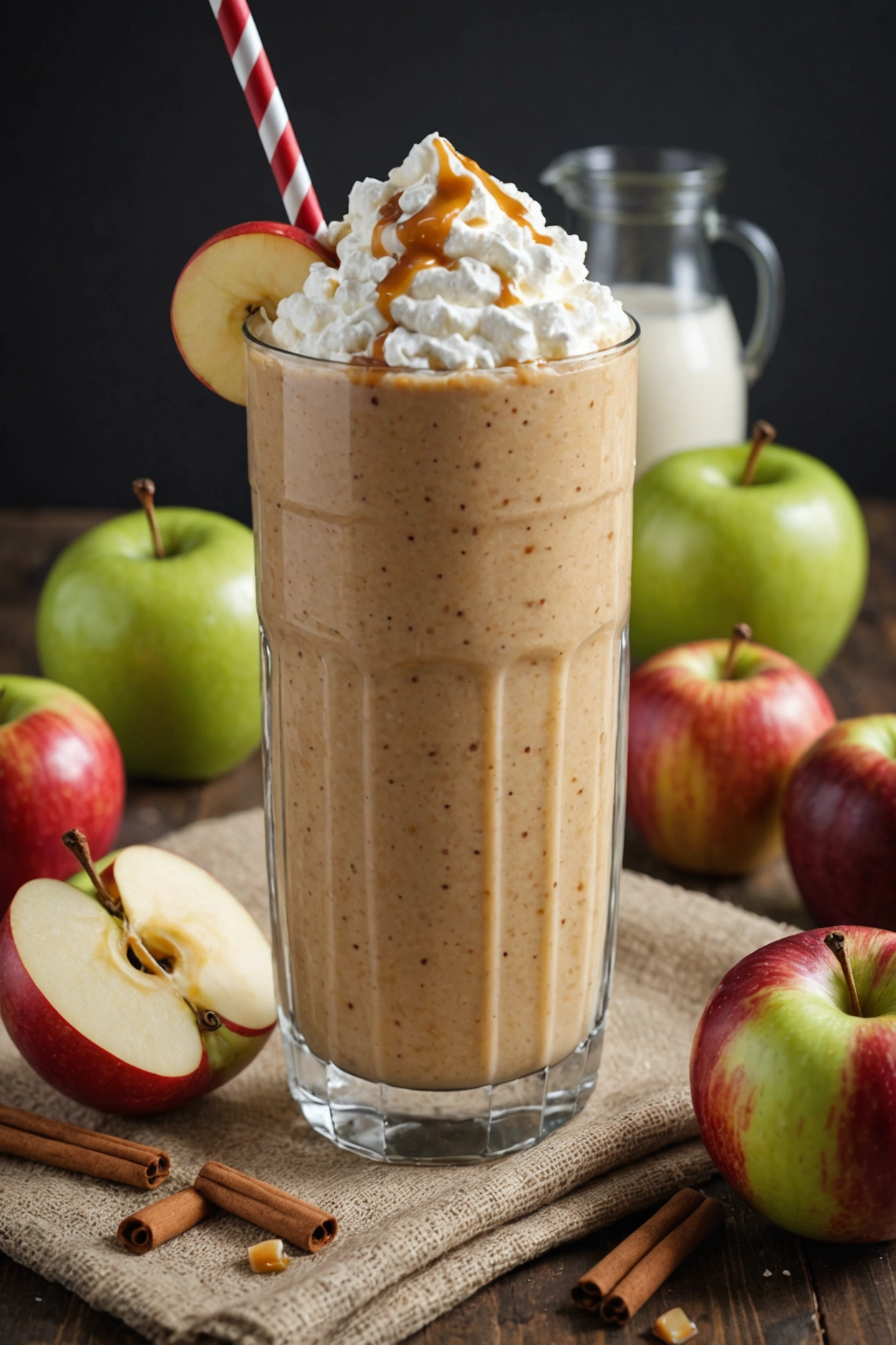 17. Caramel Apple Cottage Cheese Smoothie