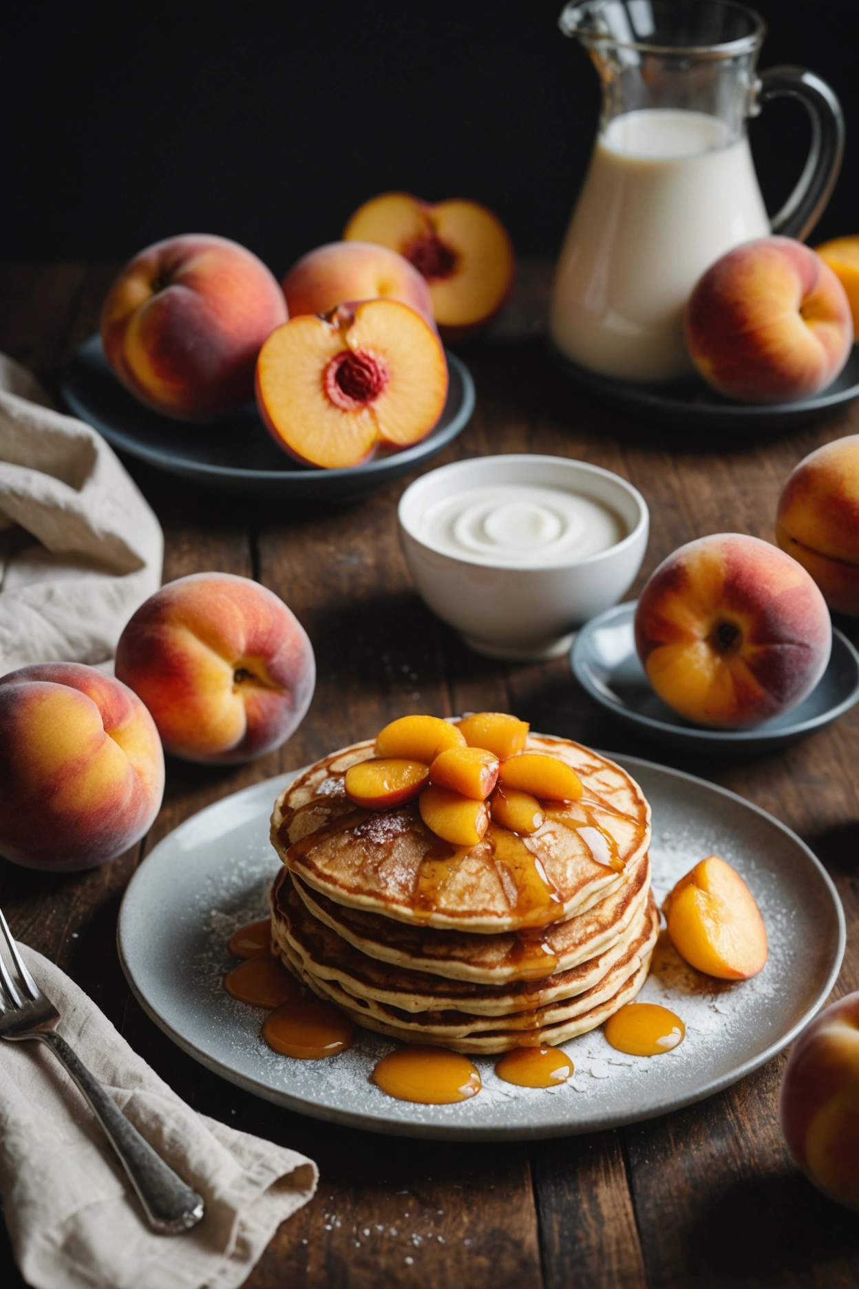 2. Peach Pancakes