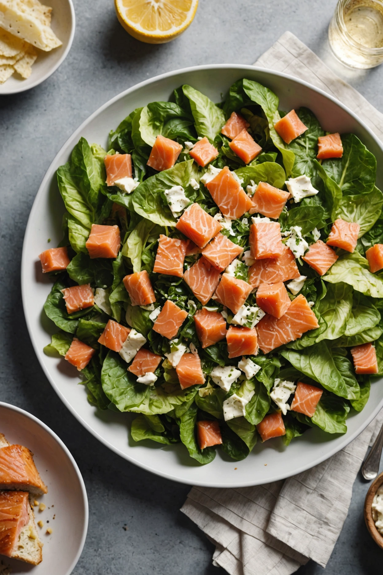 2. Smoked Salmon Caesar Salad