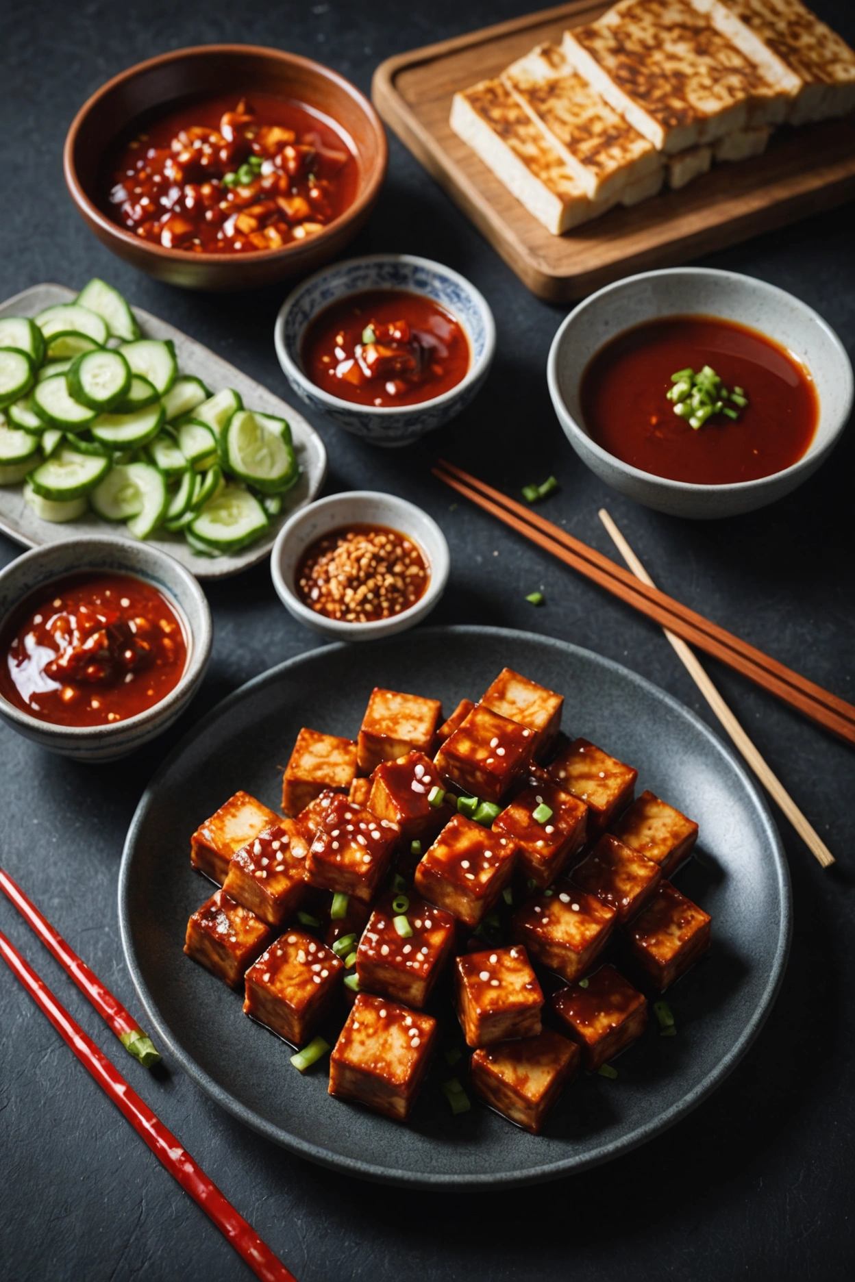 2. Spicy Gochujang Tofu