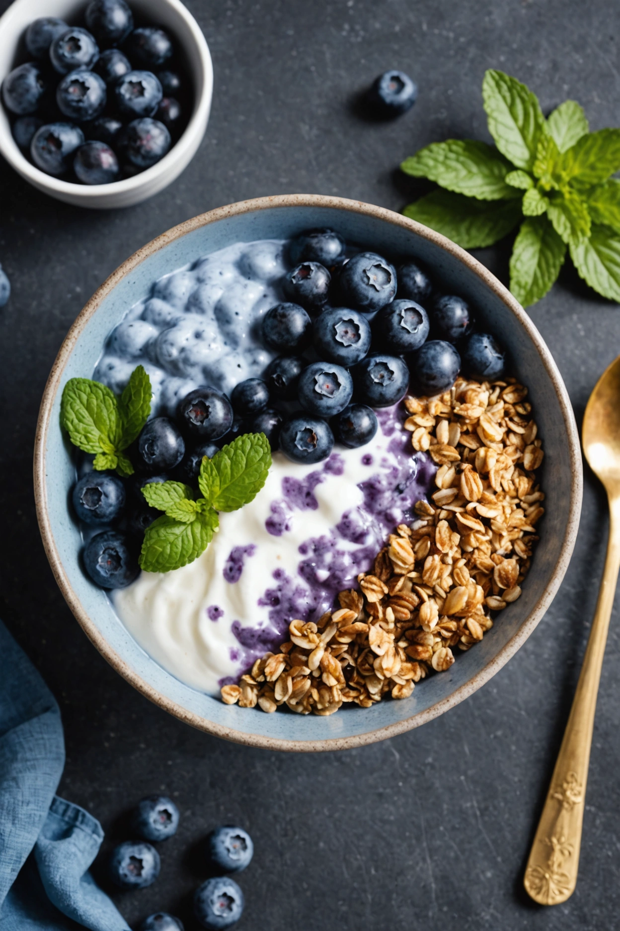 3. Blueberry Yogurt Bowl