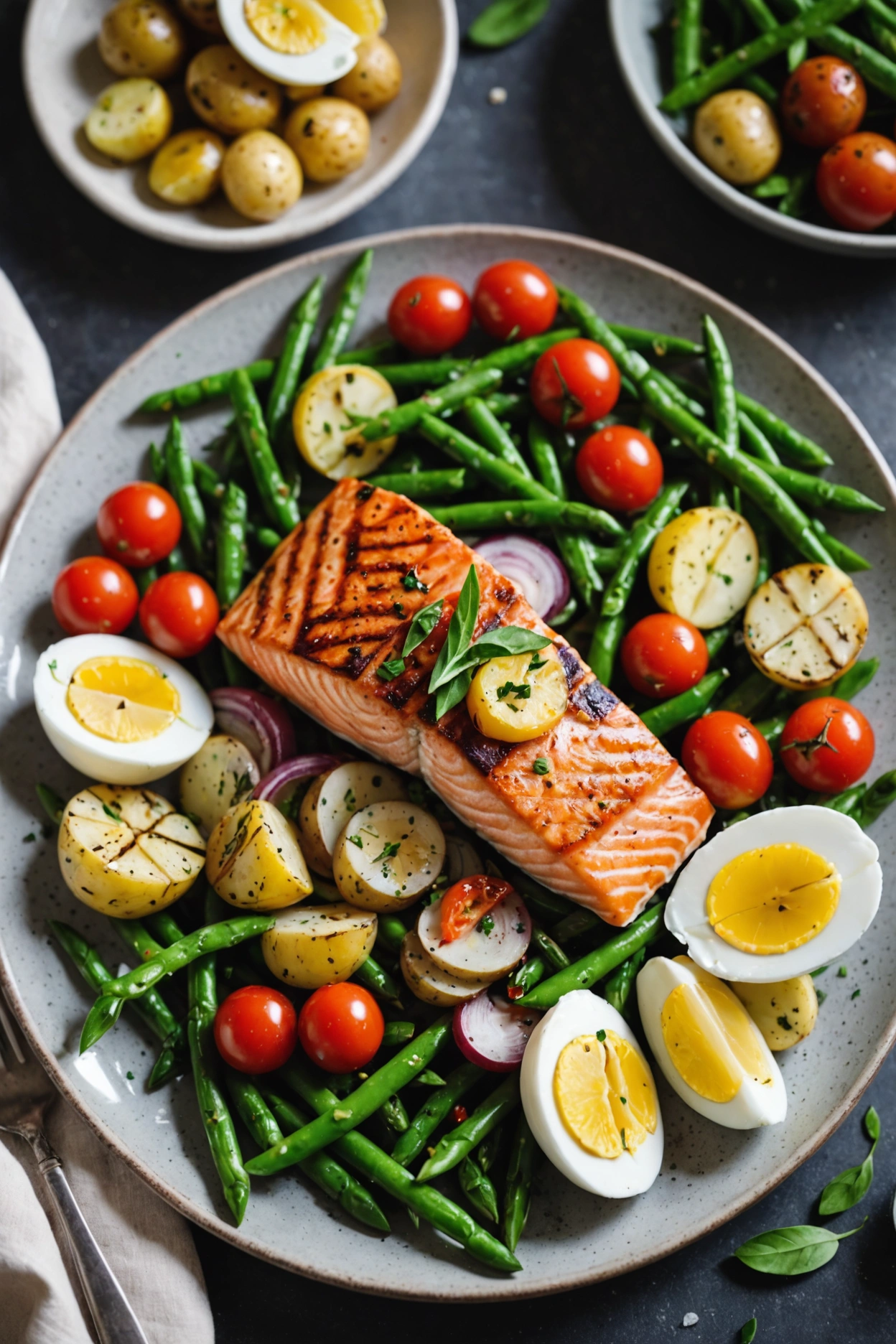 3. Grilled Salmon Nicoise Salad