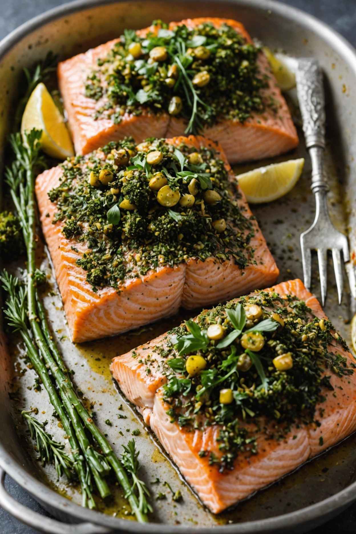 3. Herb-Crusted Baked Salmon