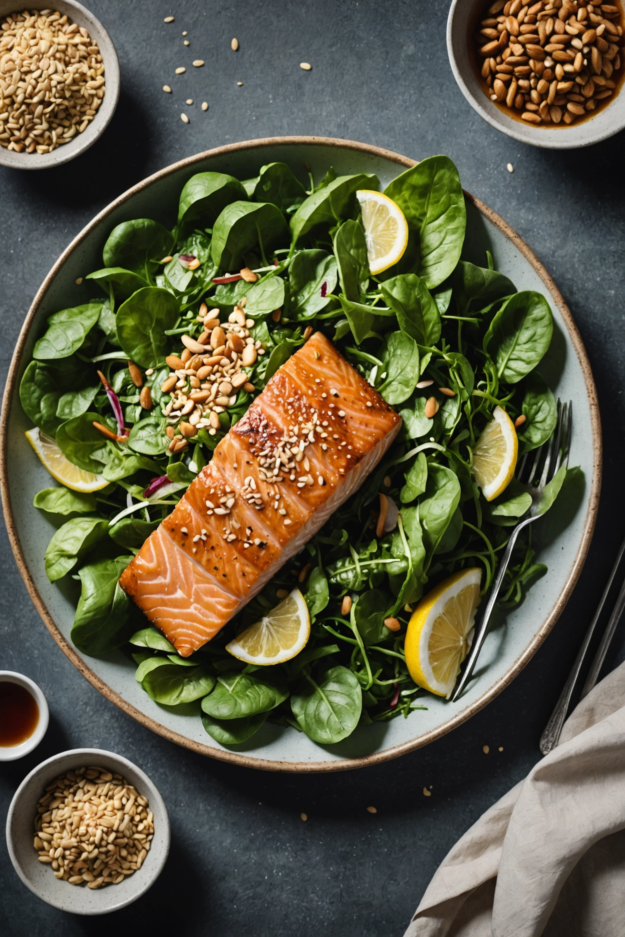 4. Asian Sesame Salmon Salad