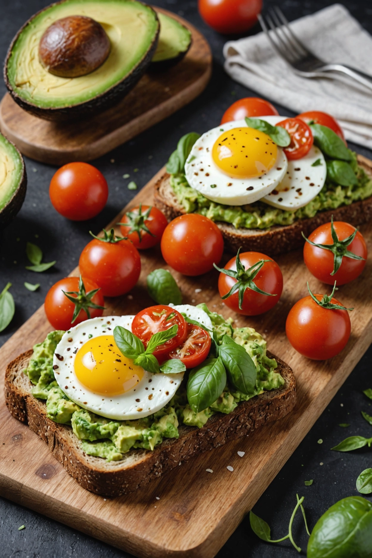 4. Caprese Avocado Toast