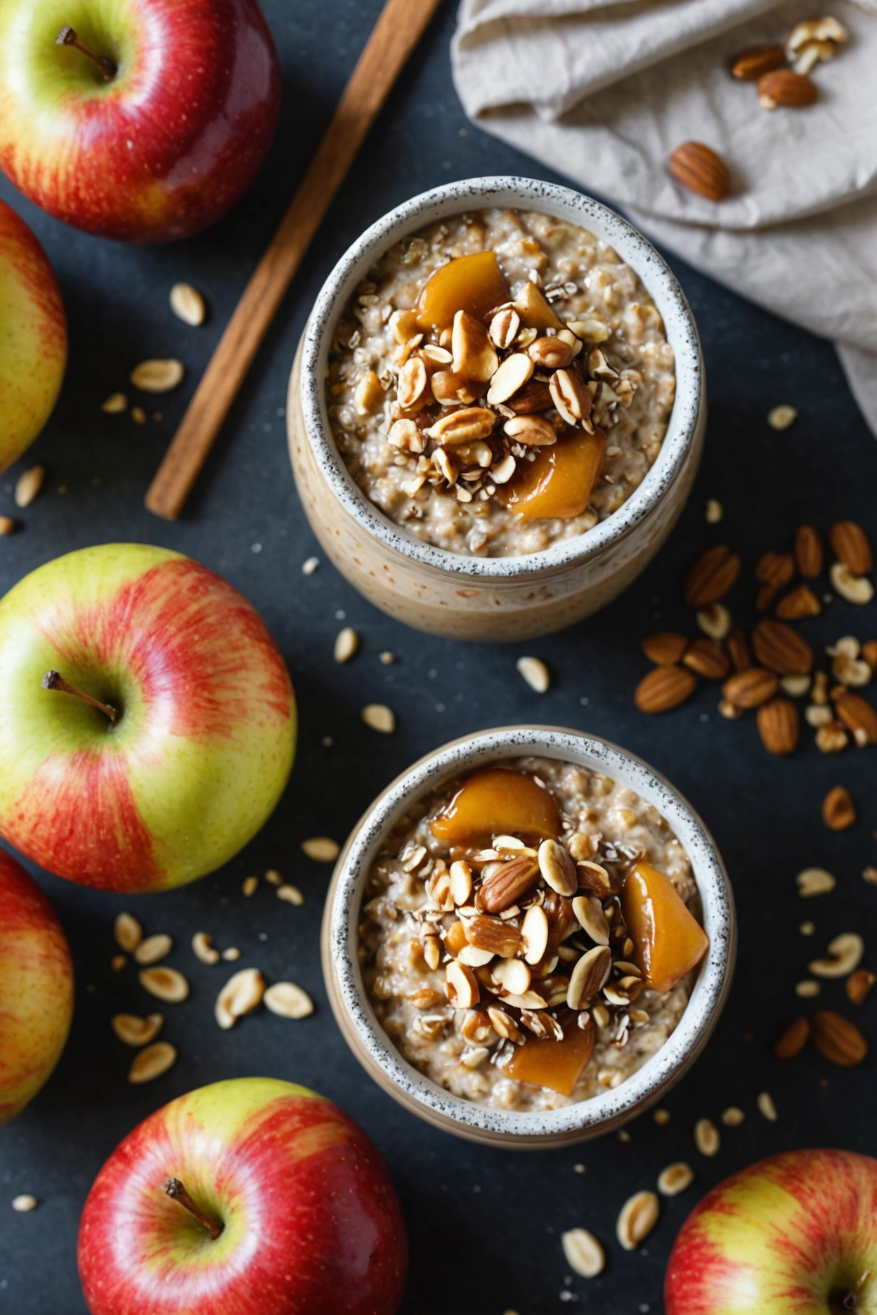 4. Caramel Apple Overnight Oats