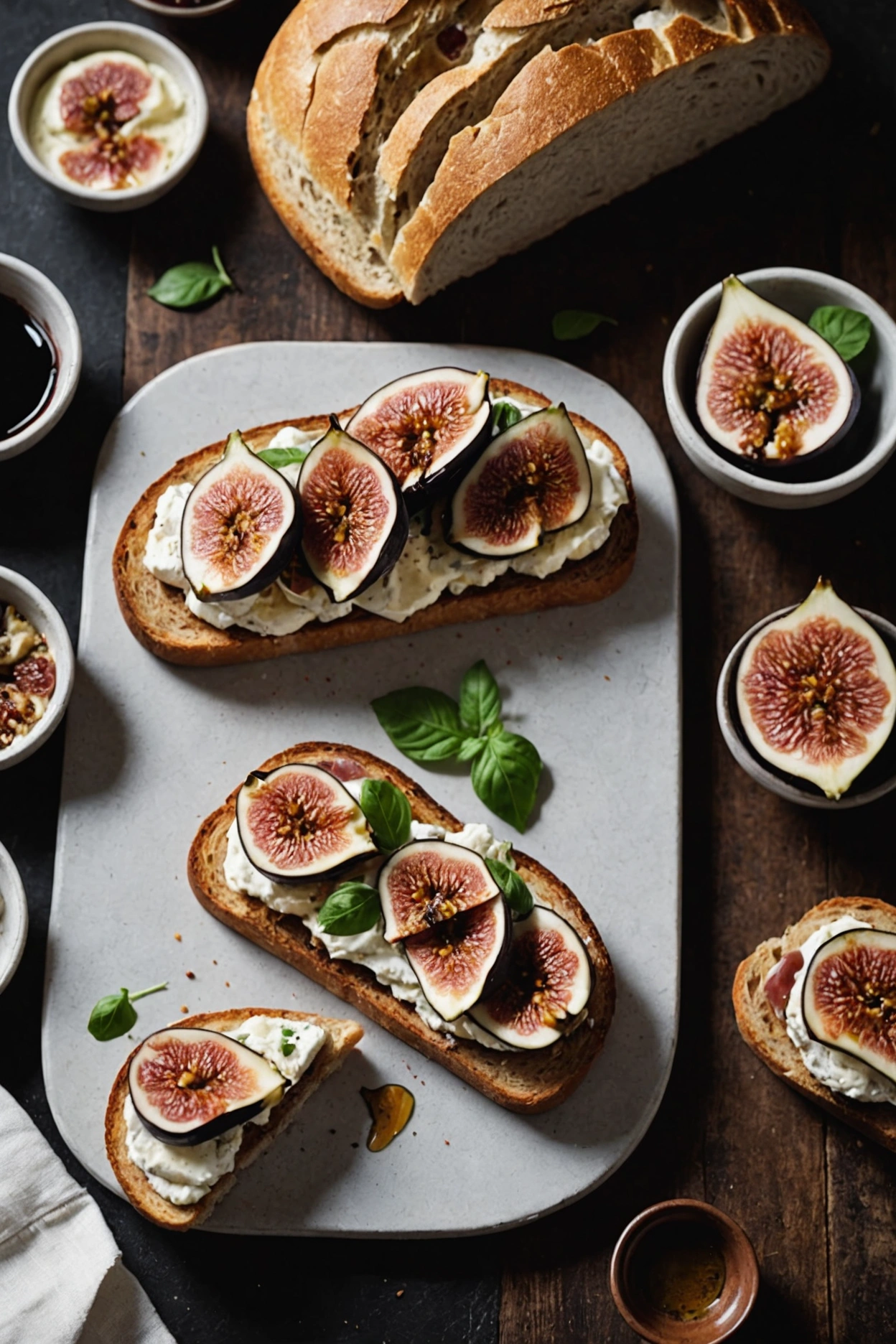 4. Fig and Prosciutto Ricotta Toast