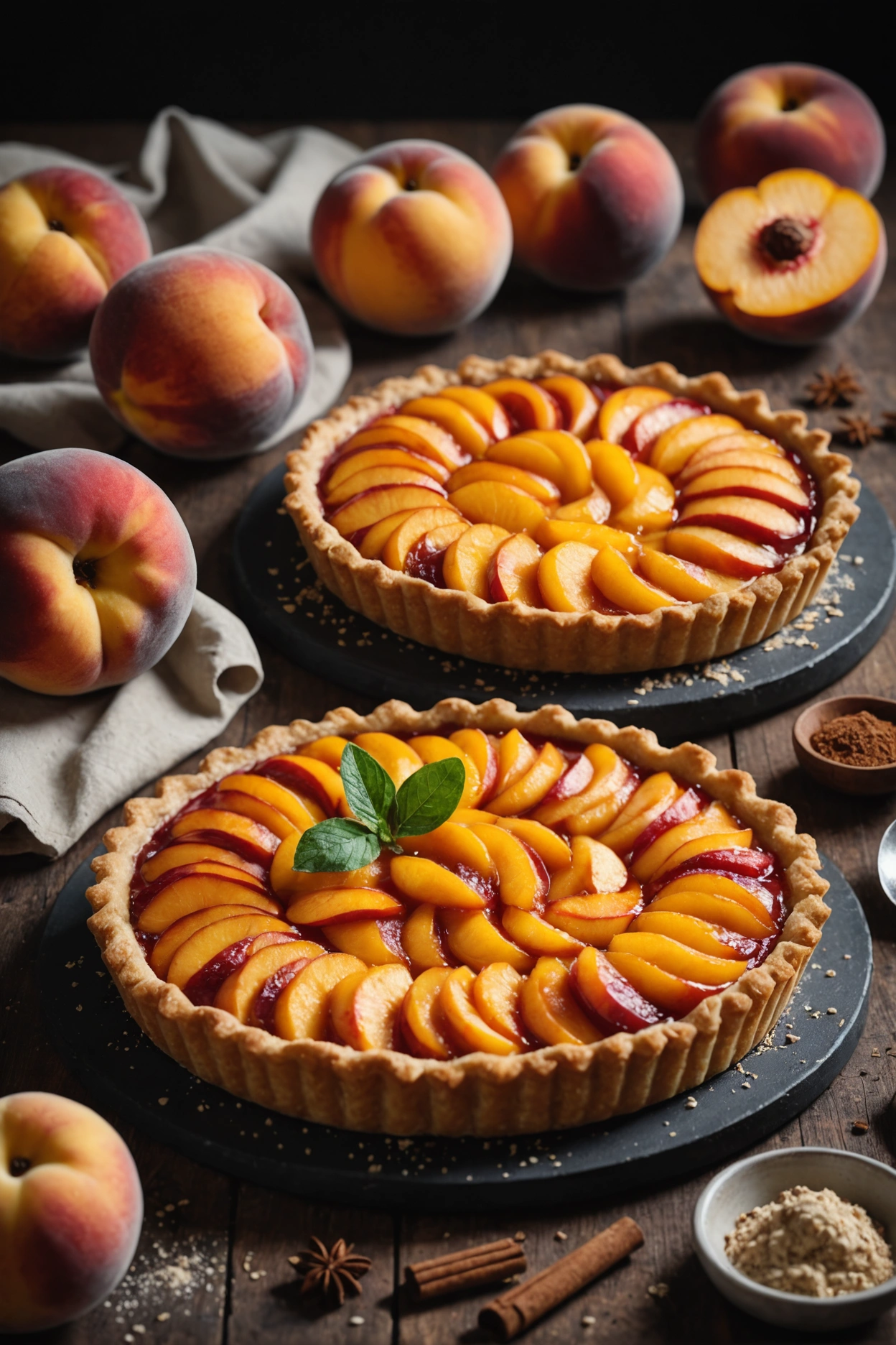 4. Peach Tart