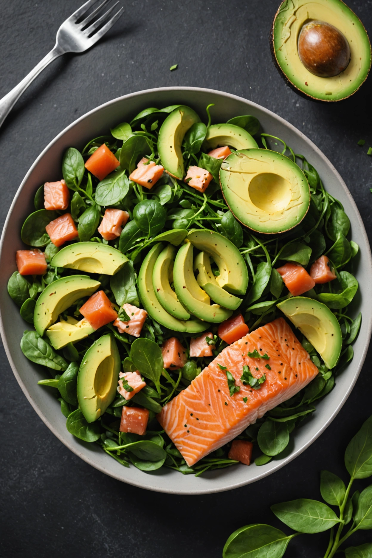 5. Avocado and Salmon Salad