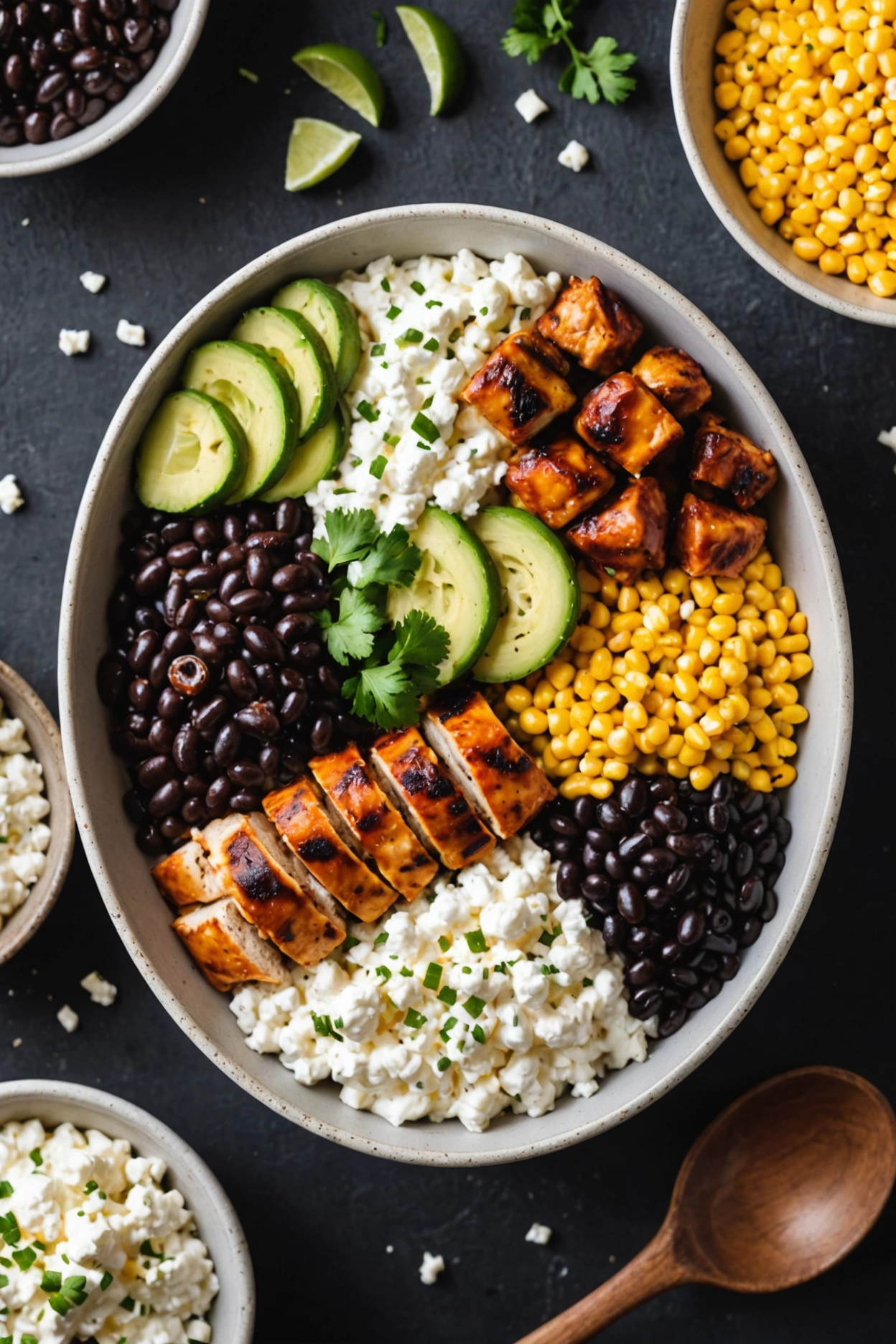 5. BBQ Chicken Cottage Cheese Dinner Bowl