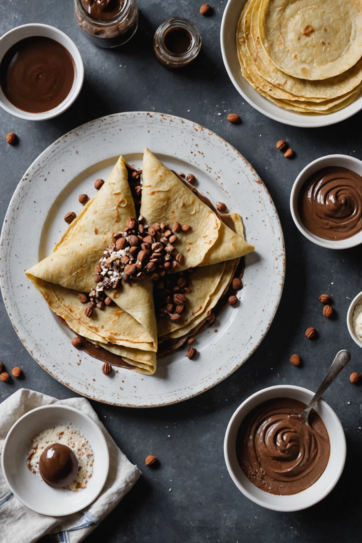 5. Buckwheat Crepes with Nutella