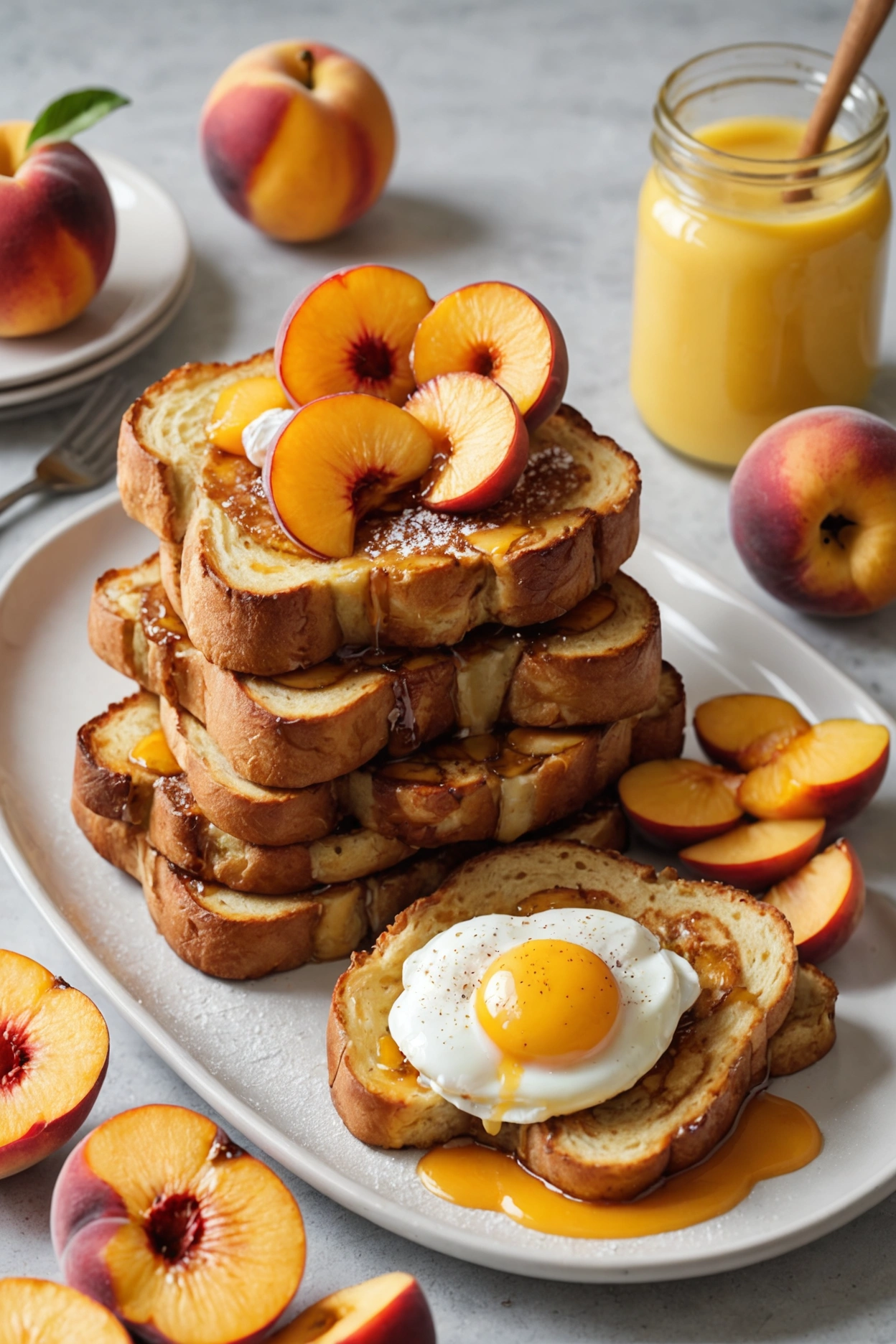 5. Peach French Toast