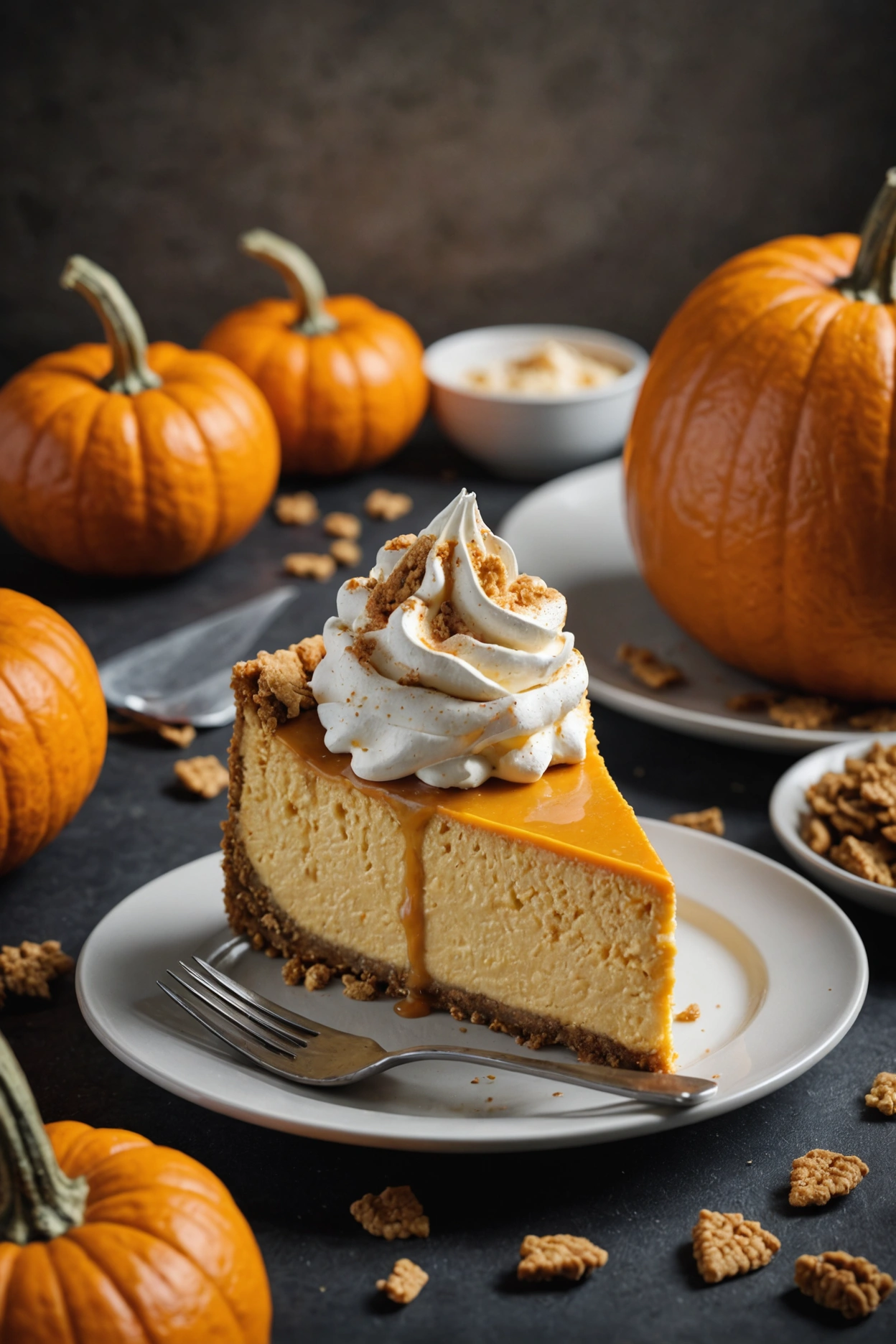 5. Pumpkin Cheesecake