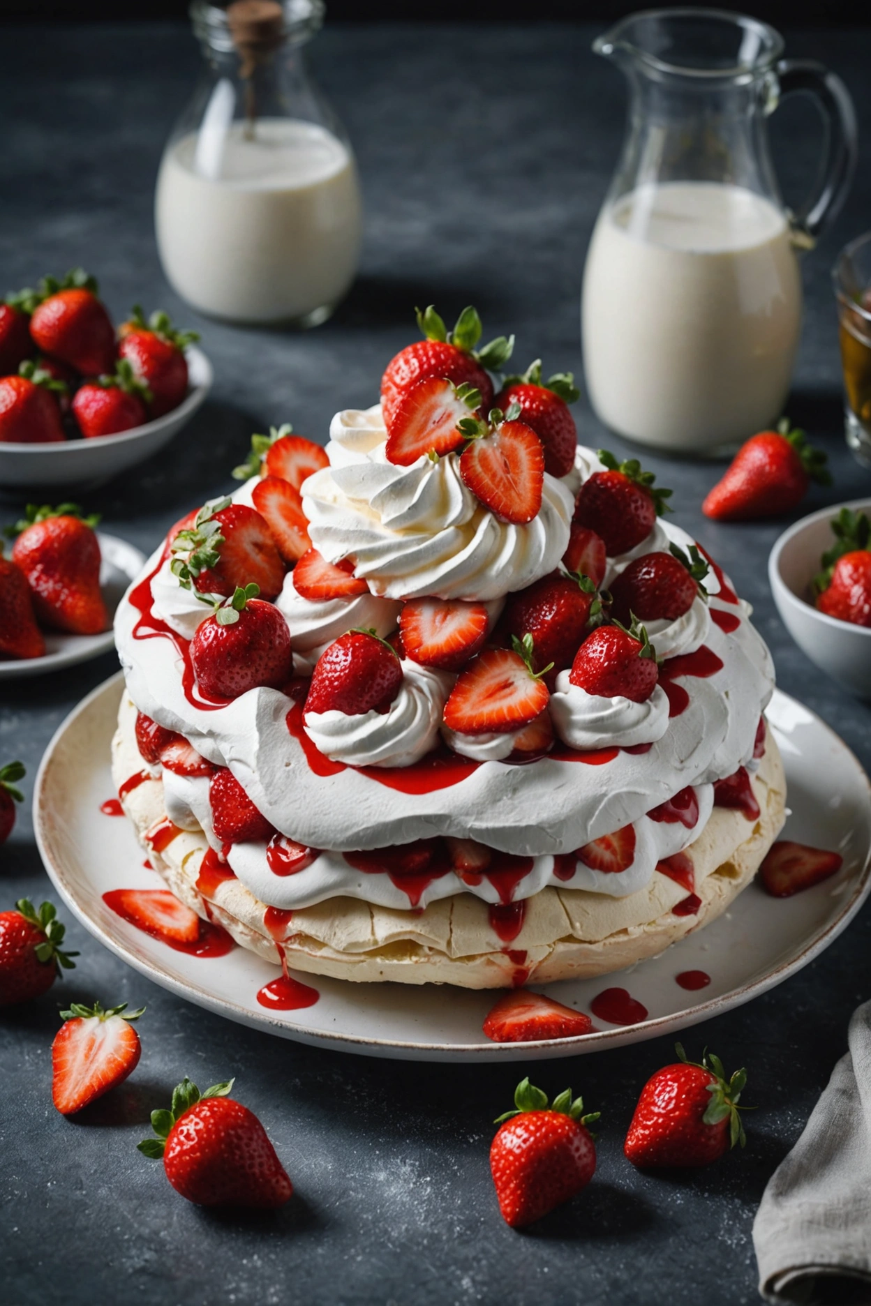 5. Strawberry Pavlova