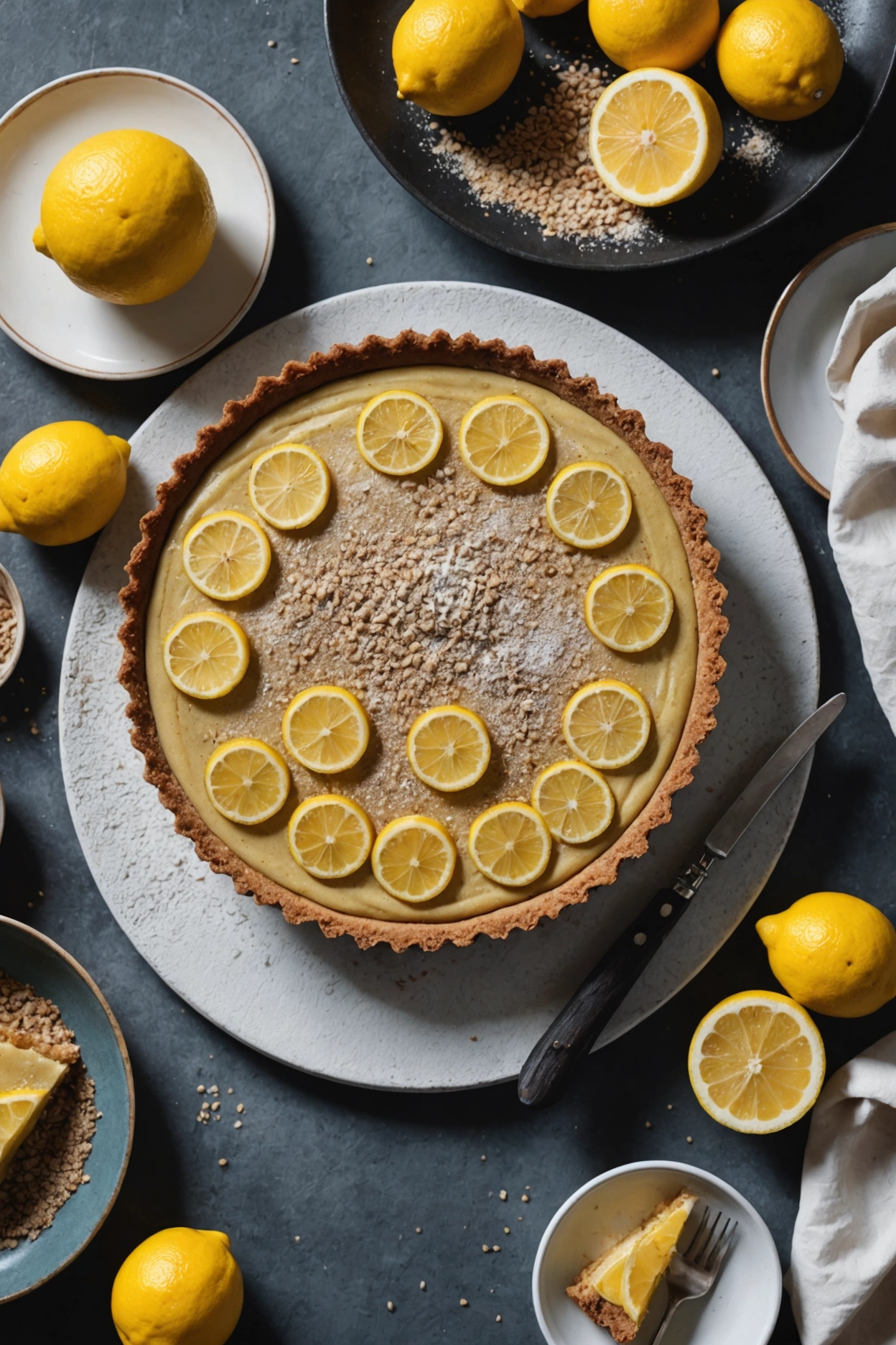 6. Buckwheat Lemon Tart