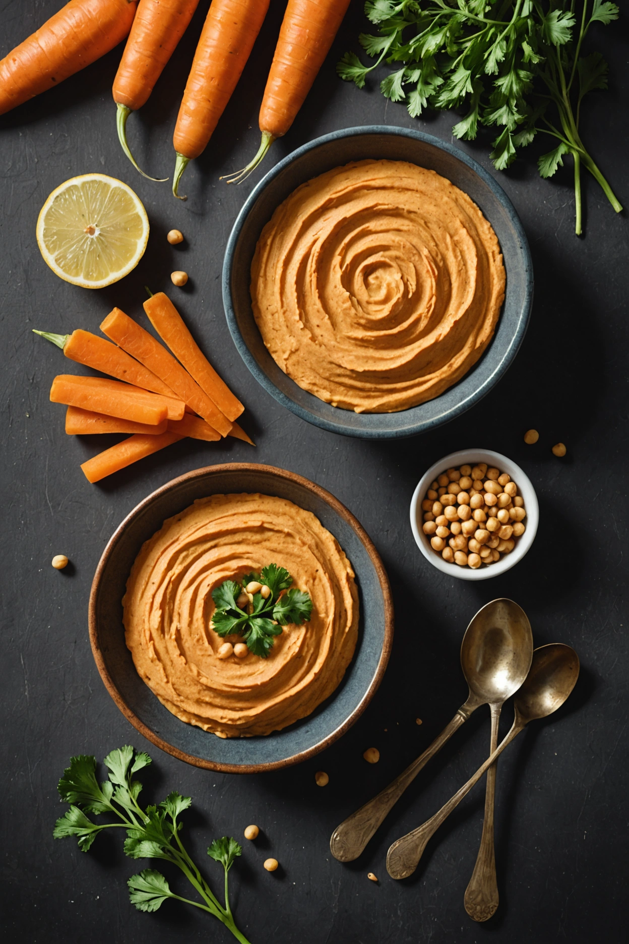 6. Carrot Hummus