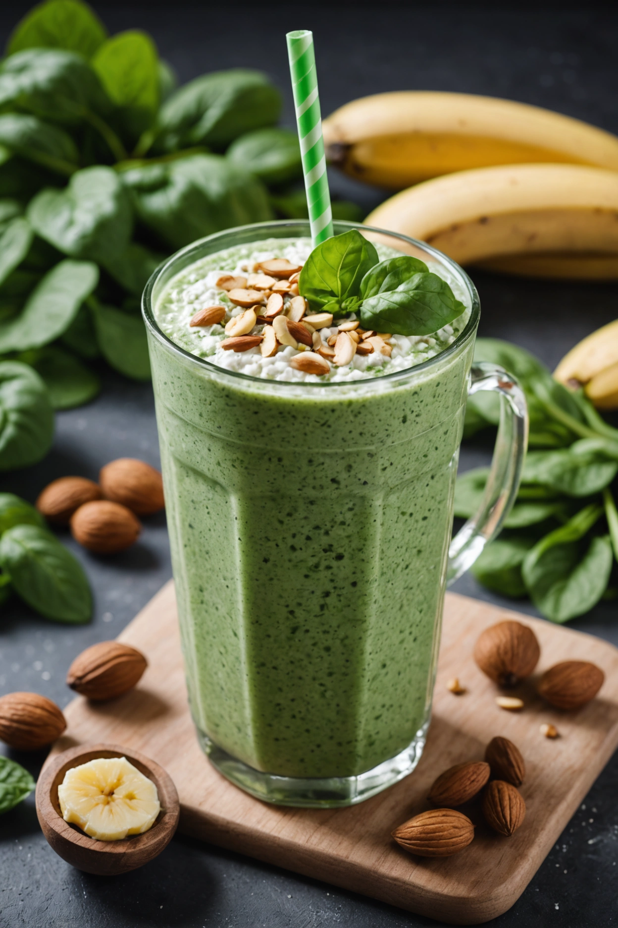 6. Green Power Cottage Cheese Smoothie